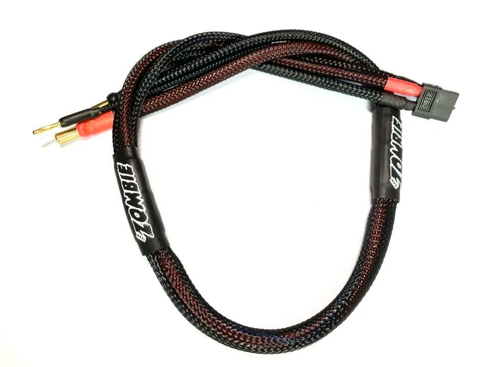 5mm to XT60 Female, 2S Charge Lead (Black Wrapped, 600mm)