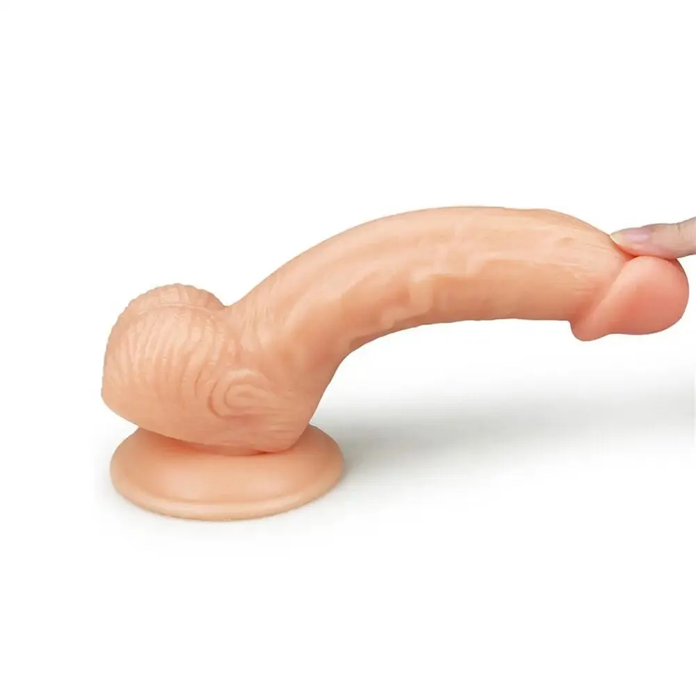 8-inch Ultra Soft Flesh Pink Realistic Dildo with Suction Cup