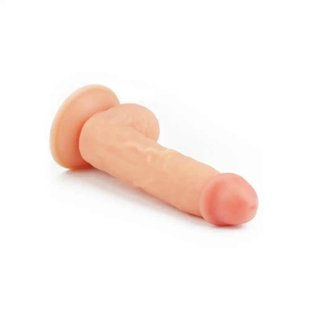 8-inch Ultra Soft Flesh Pink Realistic Dildo with Suction Cup