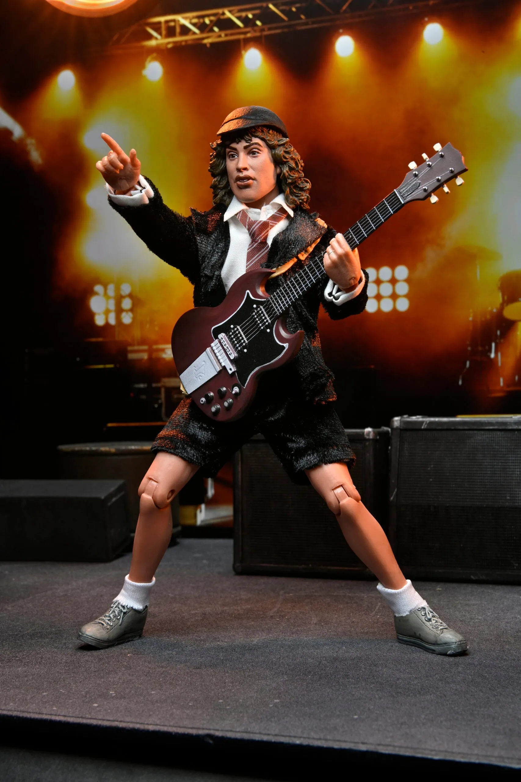 AC/DC Angus Young "Highway to Hell" 8” Clothed Action Figure - NECA