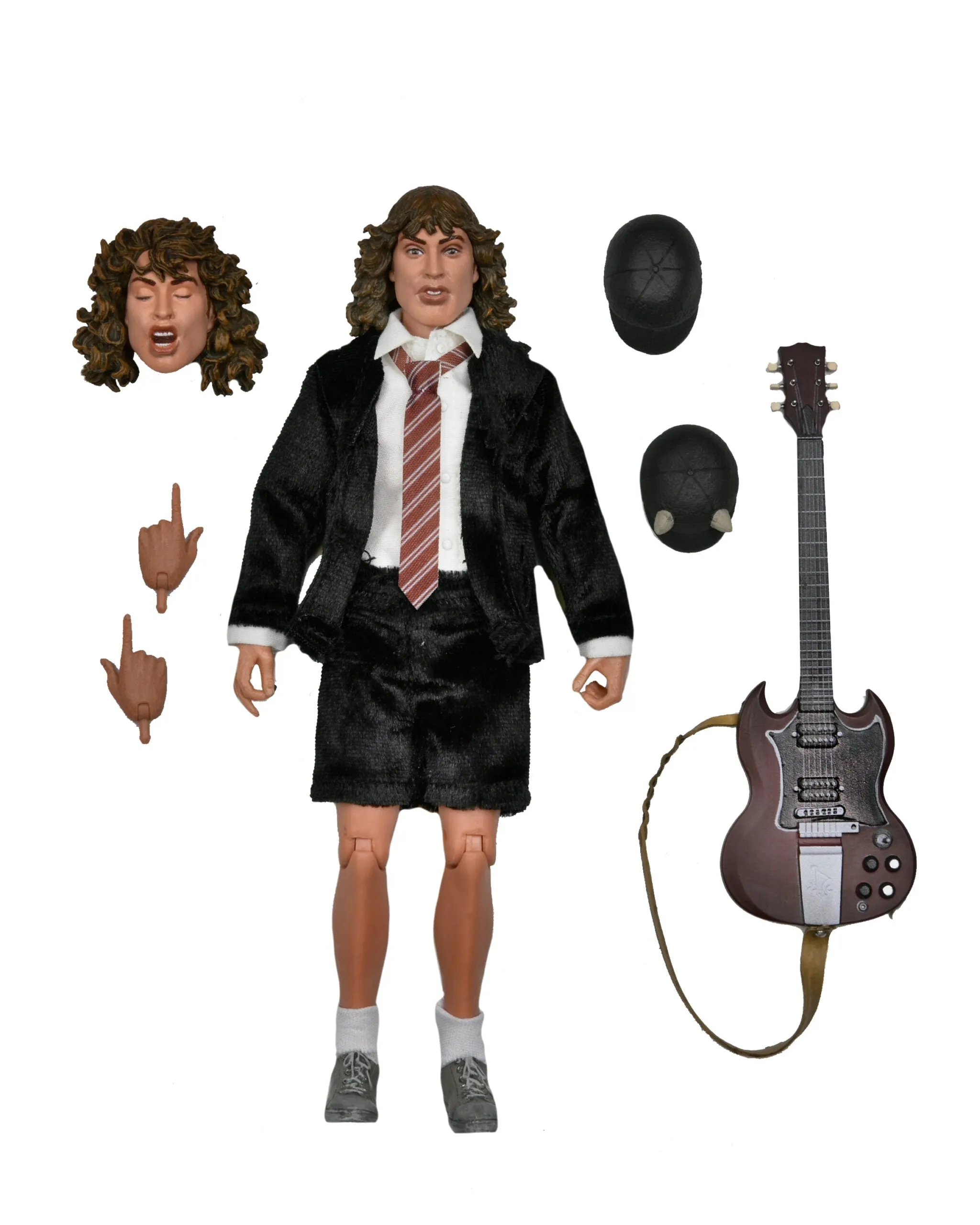 AC/DC Angus Young "Highway to Hell" 8” Clothed Action Figure - NECA