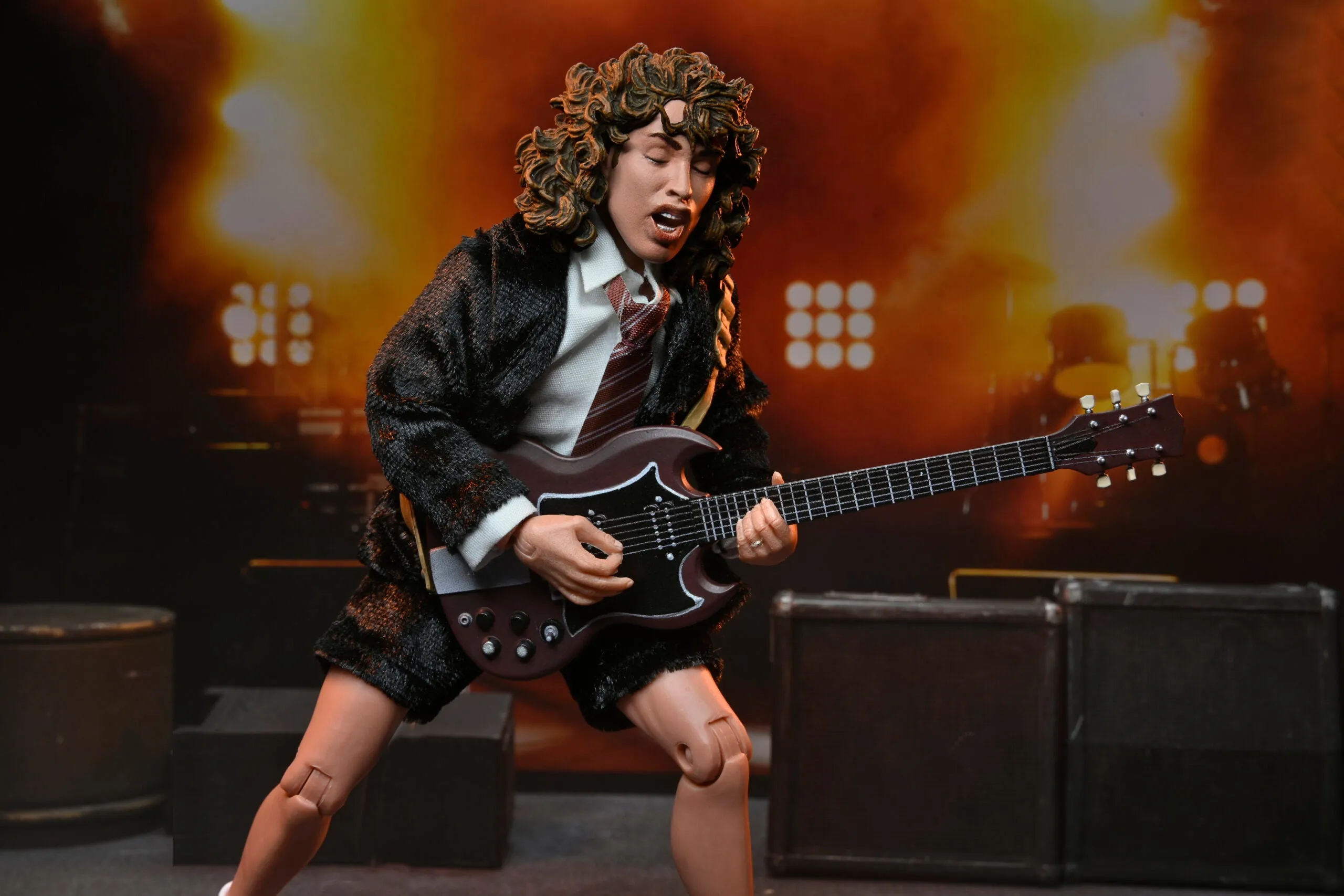 AC/DC Angus Young "Highway to Hell" 8” Clothed Action Figure - NECA