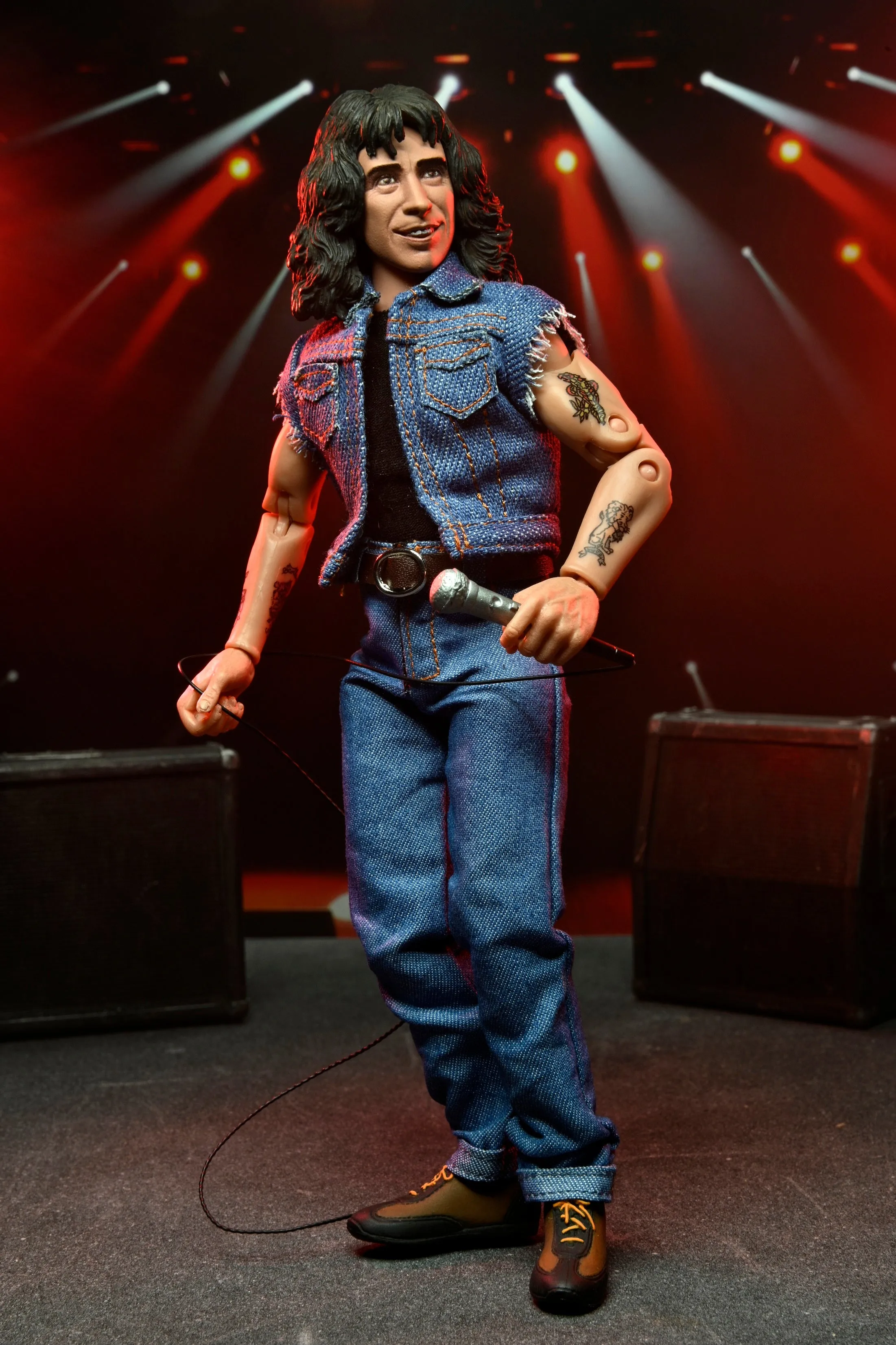 AC/DC Bon Scott "Highway to Hell" 8” Clothed Action Figure - NECA