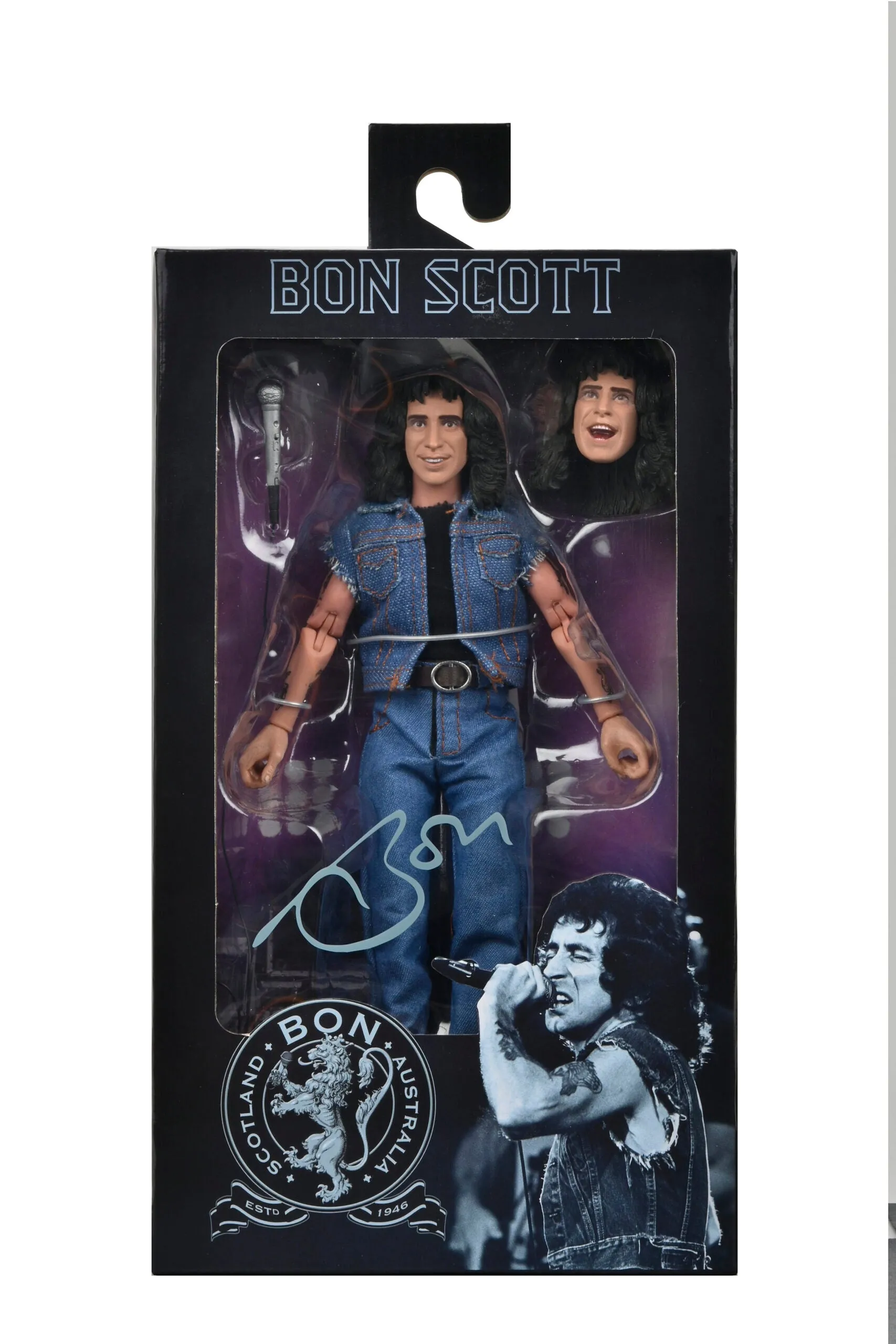 AC/DC Bon Scott "Highway to Hell" 8” Clothed Action Figure - NECA