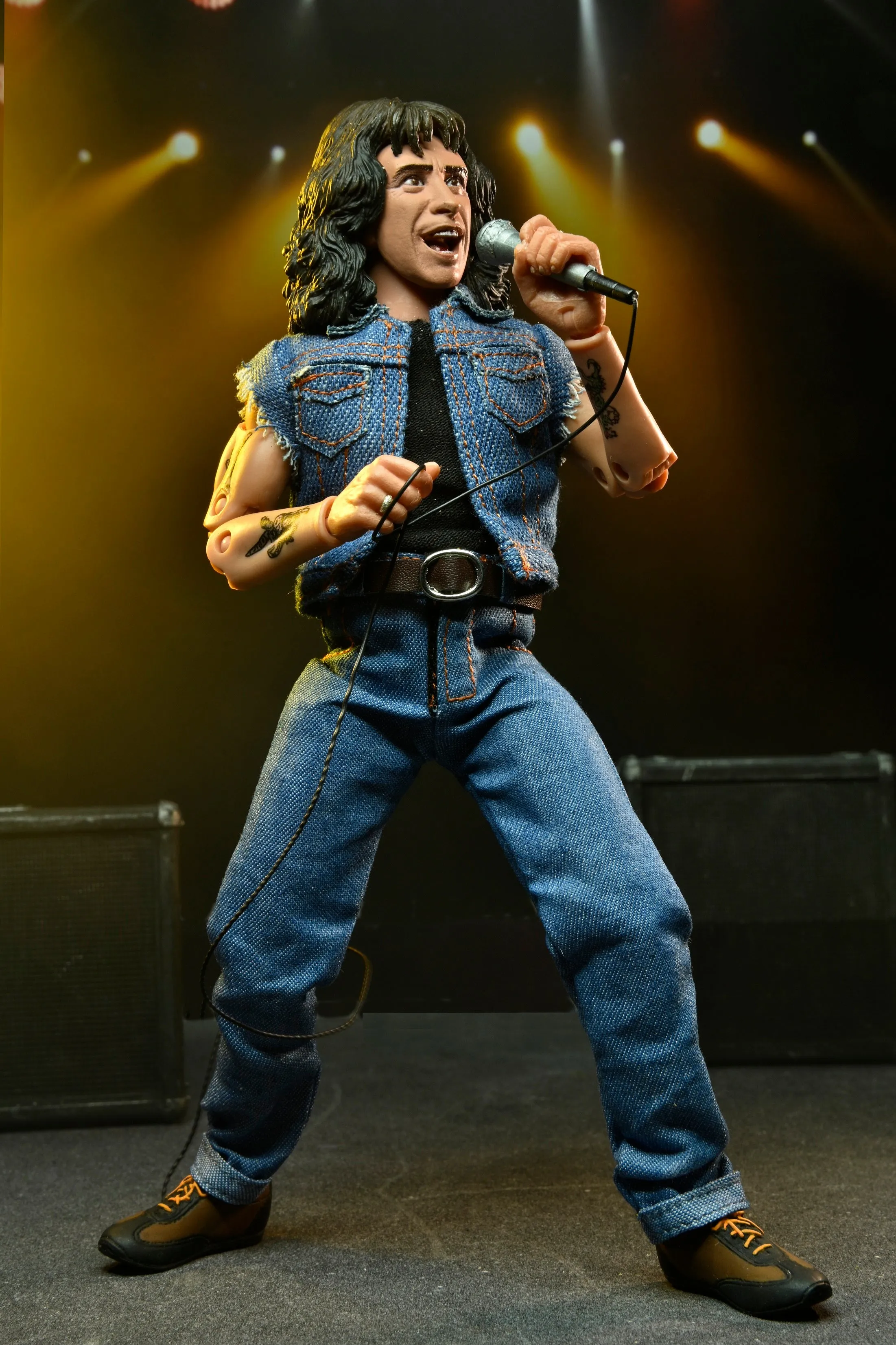 AC/DC Bon Scott "Highway to Hell" 8” Clothed Action Figure - NECA