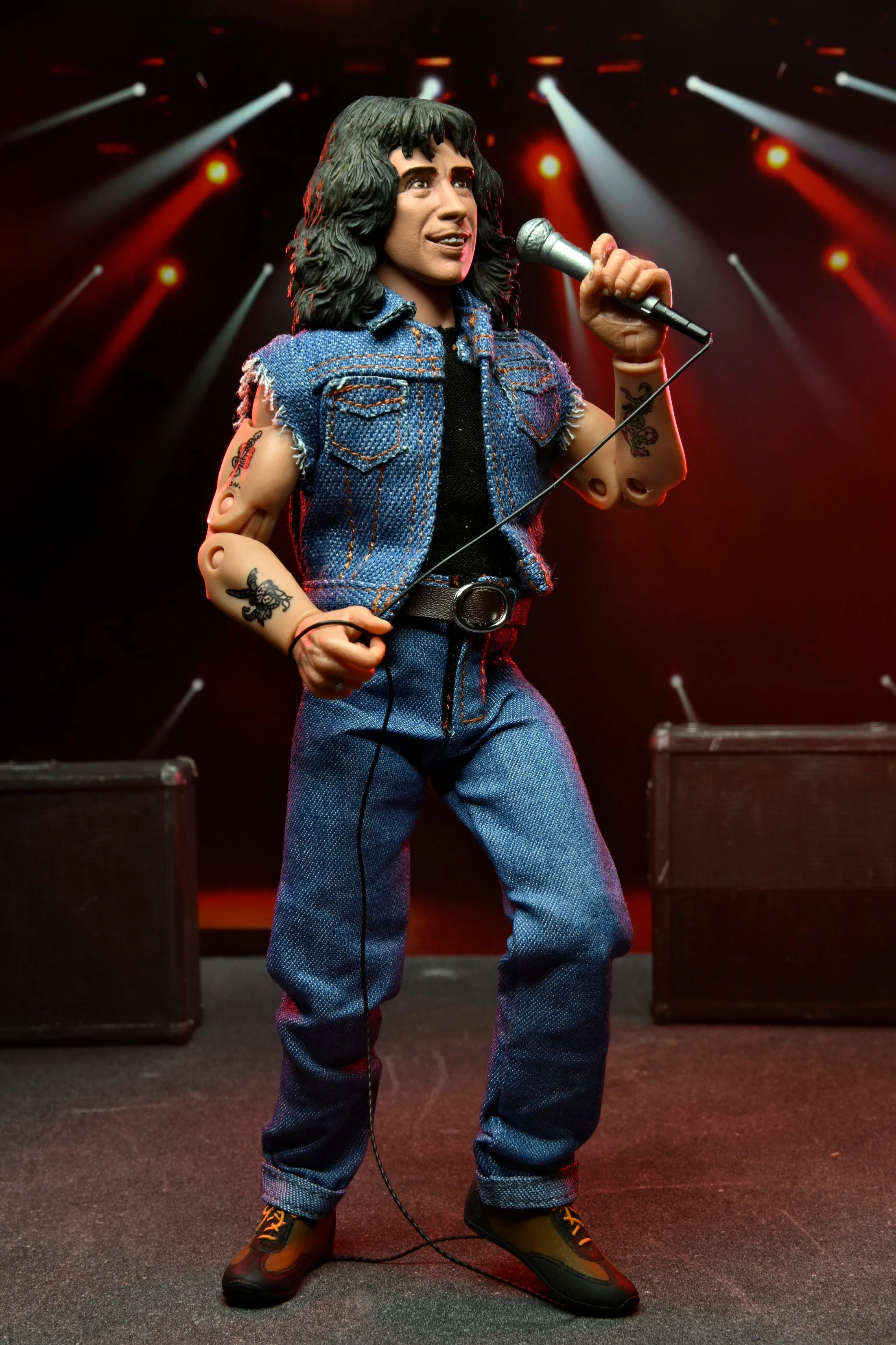 AC/DC Bon Scott "Highway to Hell" 8” Clothed Action Figure - NECA