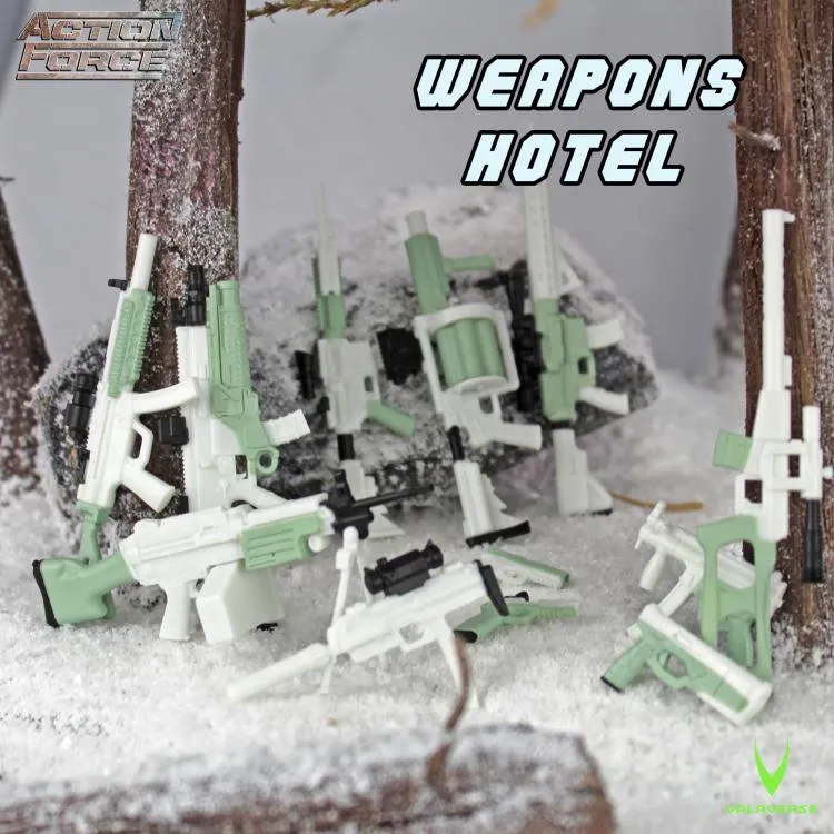 Action Force Weapons Pack (Hotel) 1/12 Scale Action Figure Accessory Set - Valaverse