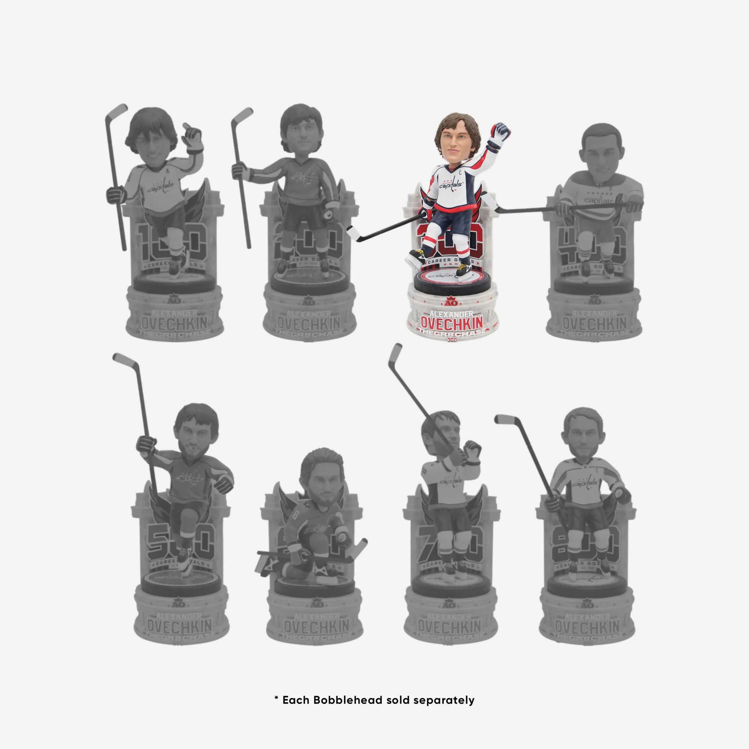 Alex Ovechkin Washington Capitals 300th Goal Bobblehead