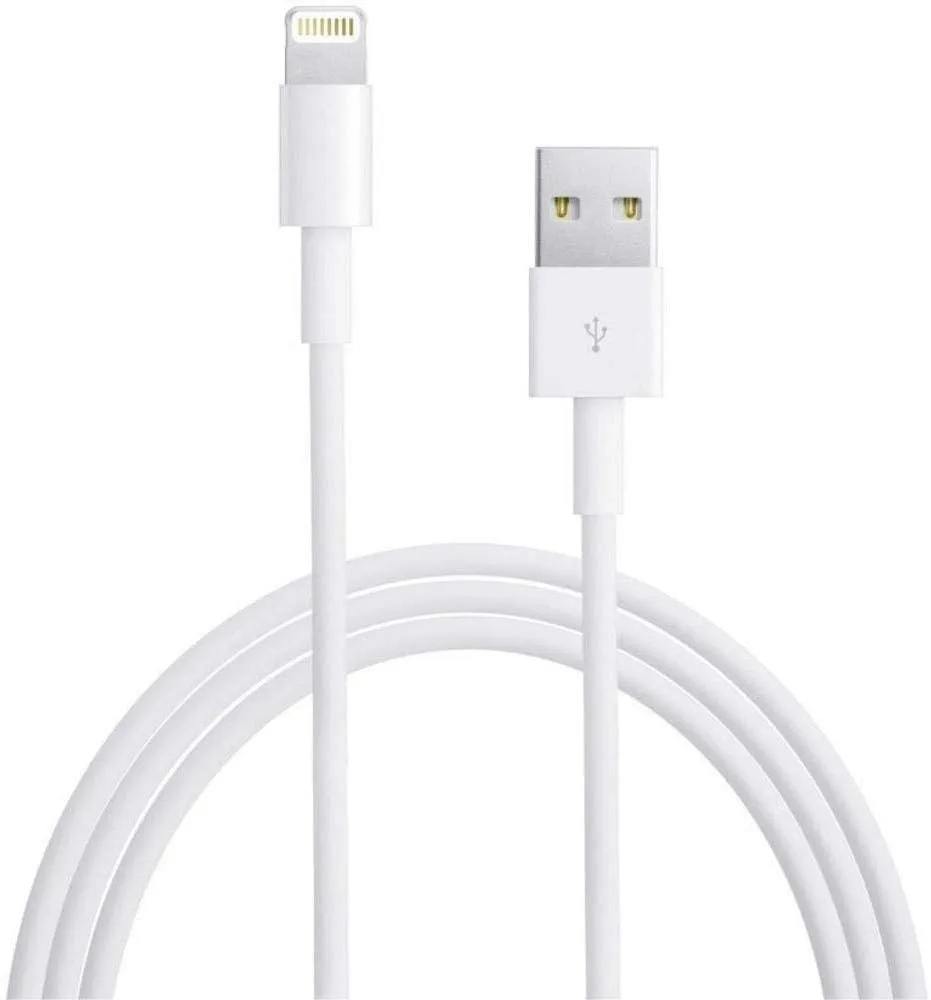 Apple iPhone XS Max Lightning To Usb Charge and Data Sync Lightning Cable 1M White