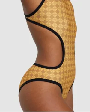 Arena Women's Arena 50Th Gold Swimsuit Tech One Back