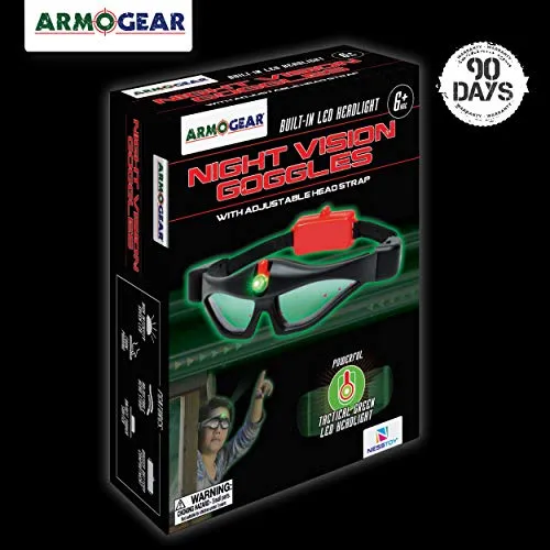 ArmoGear Kids Night Vision Goggles with Built-in LED Headlight