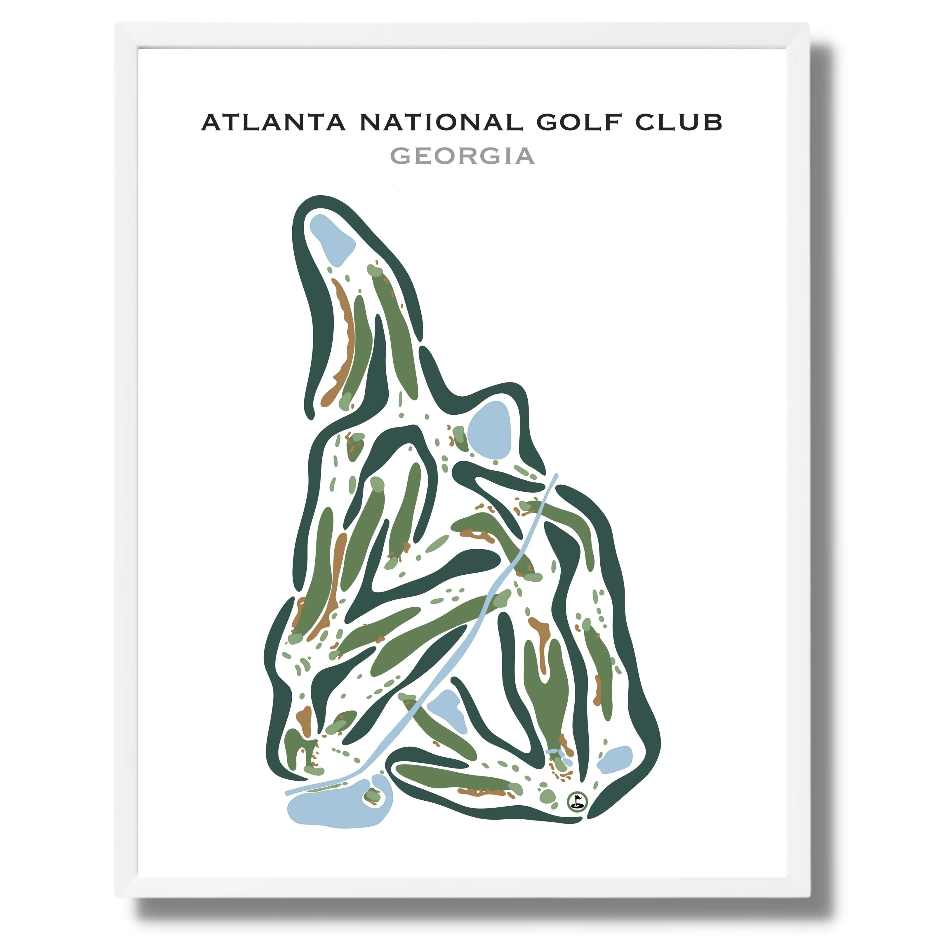 Atlanta National Golf Club, Georgia - Printed Golf Courses