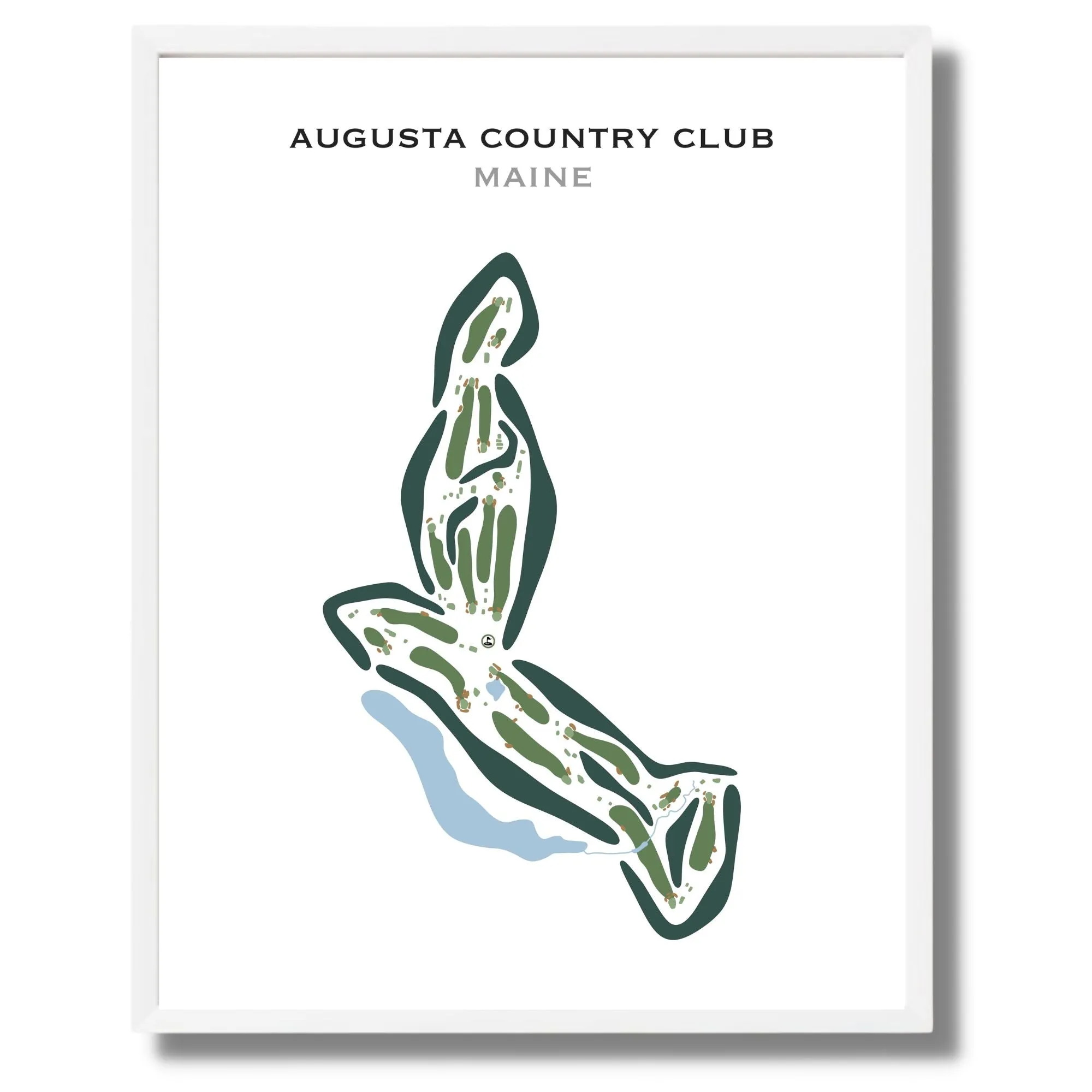 Augusta Country Club, Maine - Printed Golf Courses