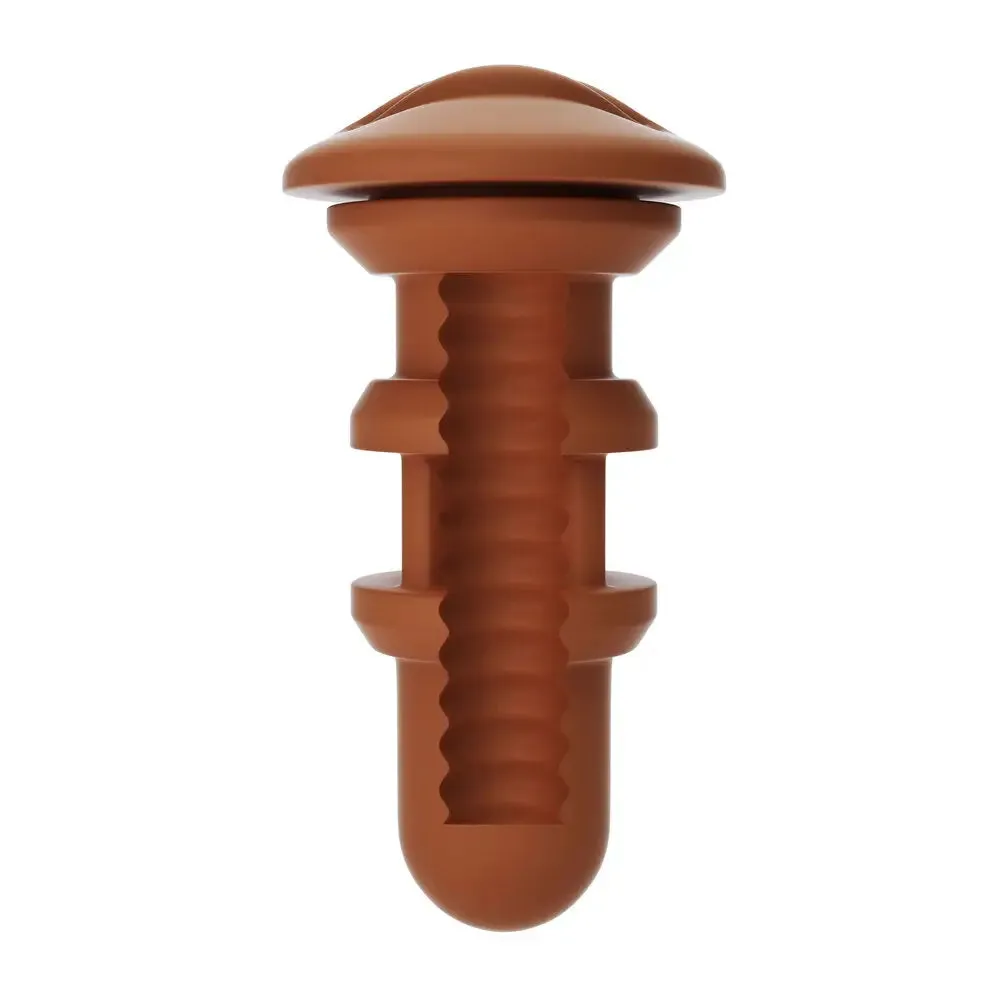 Autoblow Silicone Flesh Brown Mouth Sleeve Male Masturbator