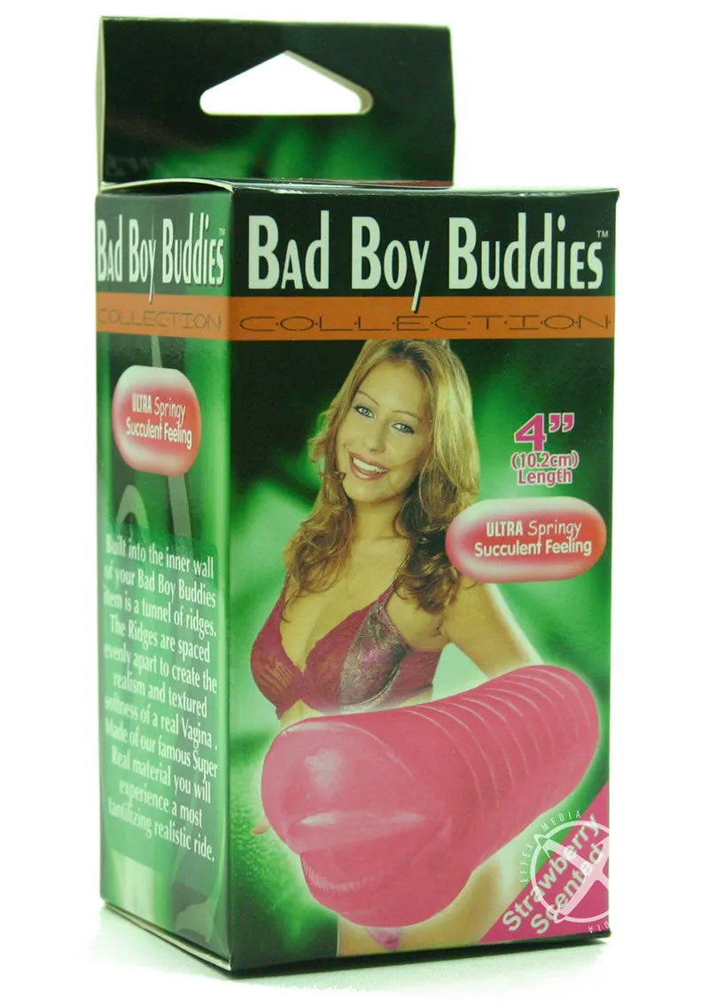 Bad Boy Buddies Strawberry Sented Masturbator - Mouth