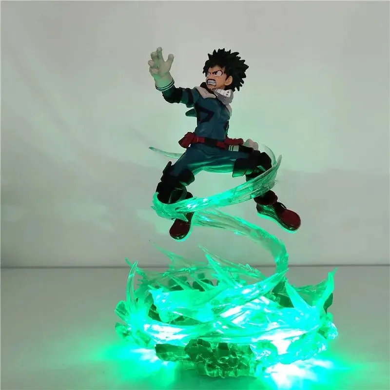 Bakugou Katsuki vs Midoriya Izuku Action Figures from My Hero Academia LED Toy