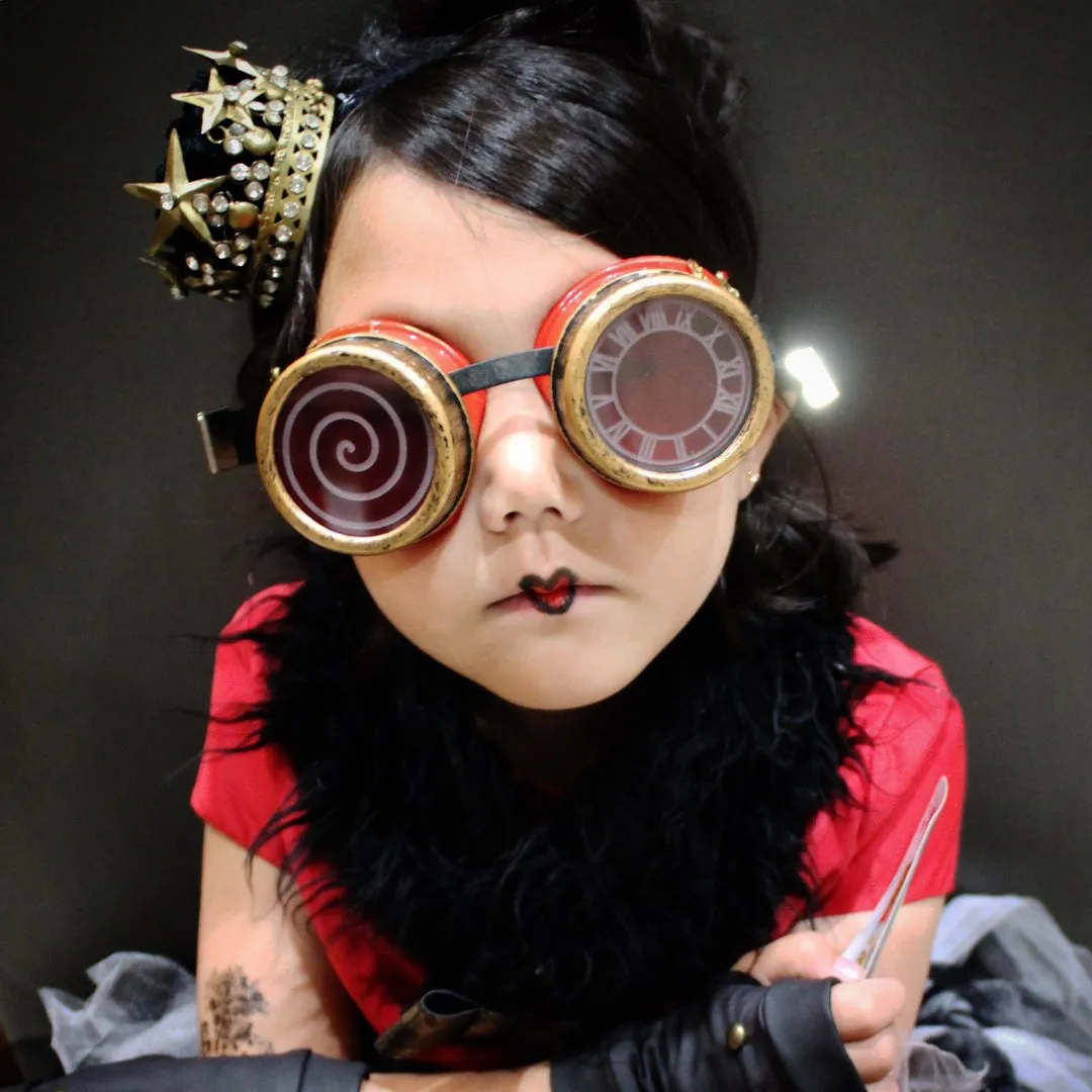 Basic Steampunk Goggles Choose a Color for Kids, Teens and Adults Cosplay Halloween