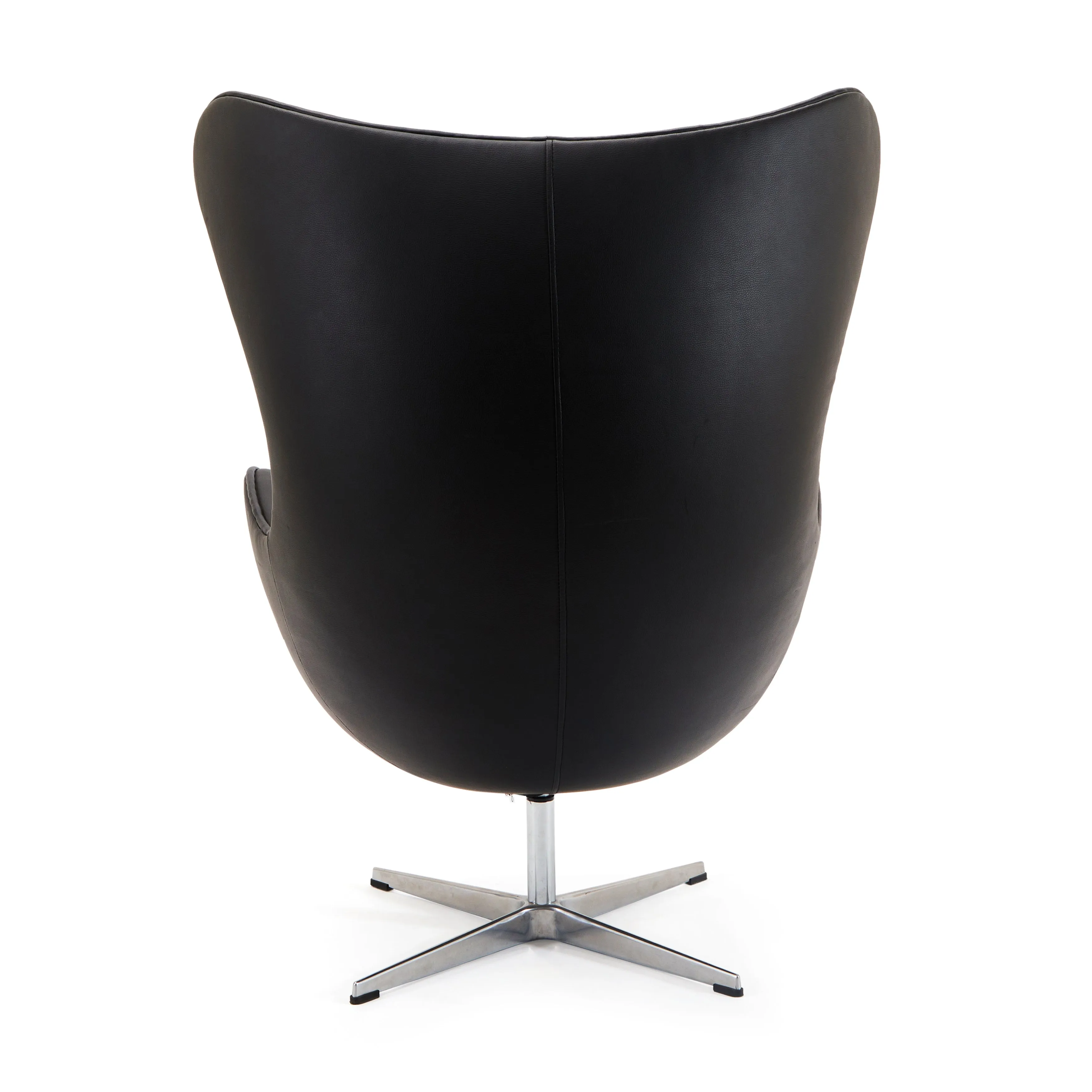 Black Leather Egg Chair