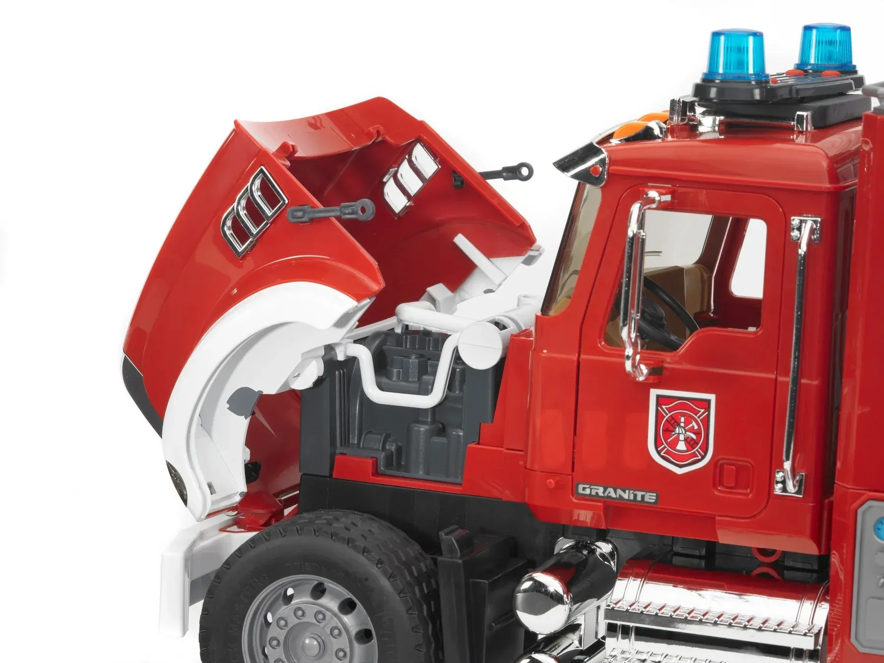 Bruder 02821 MACK Granite Fire Engine w/ Water Pump and Light & Sound 24.8 x 7.9 x 10.4 inch