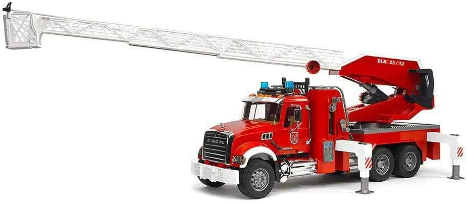 Bruder 02821 MACK Granite Fire Engine w/ Water Pump and Light & Sound 24.8 x 7.9 x 10.4 inch