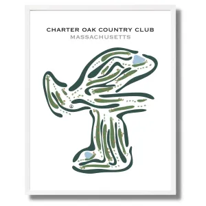 Charter Oak Country Club, Massachusetts - Printed Golf Courses