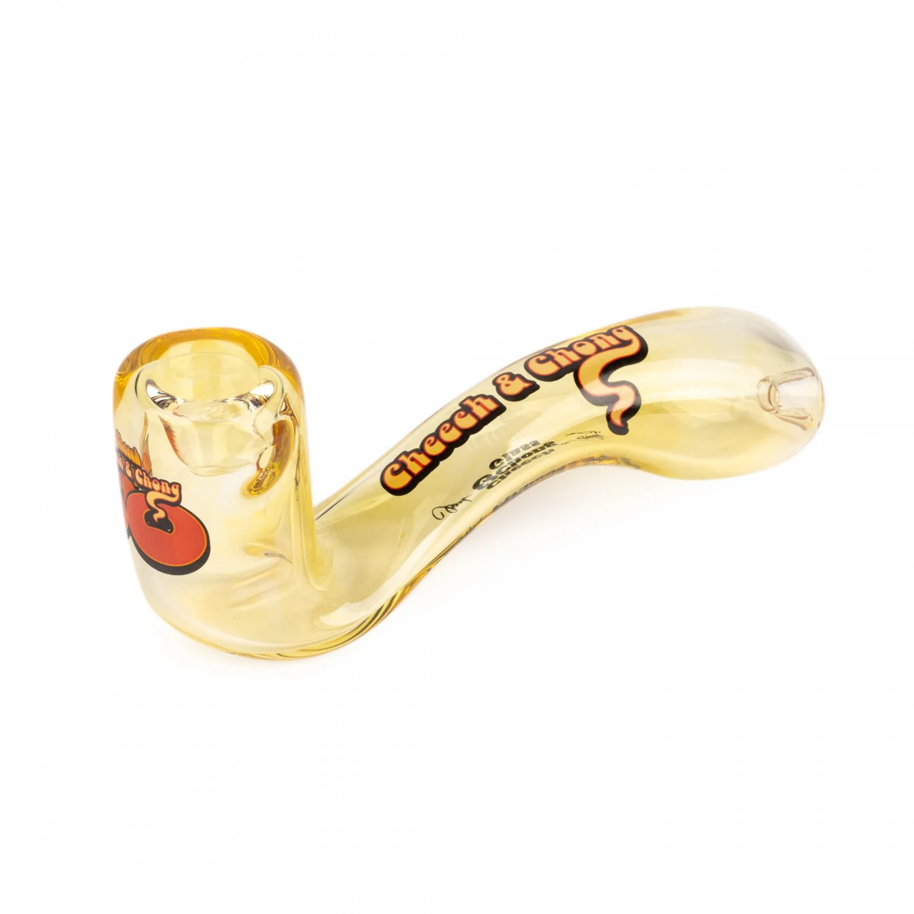 Cheech & Chong Glass 5'' 50th Anniversary Commemorative Sherlock Pipe