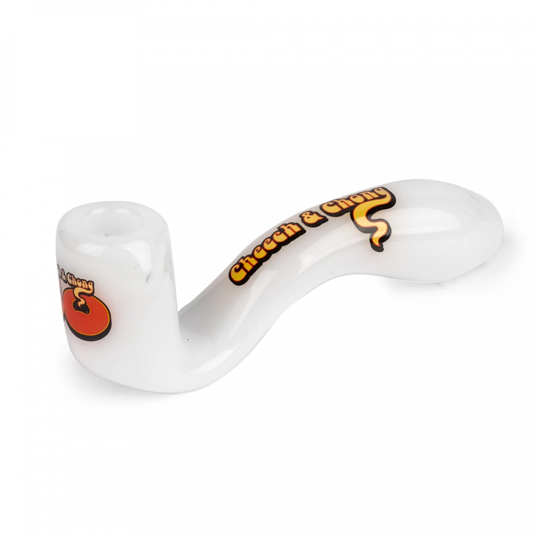 Cheech & Chong Glass 5'' 50th Anniversary Commemorative Sherlock Pipe