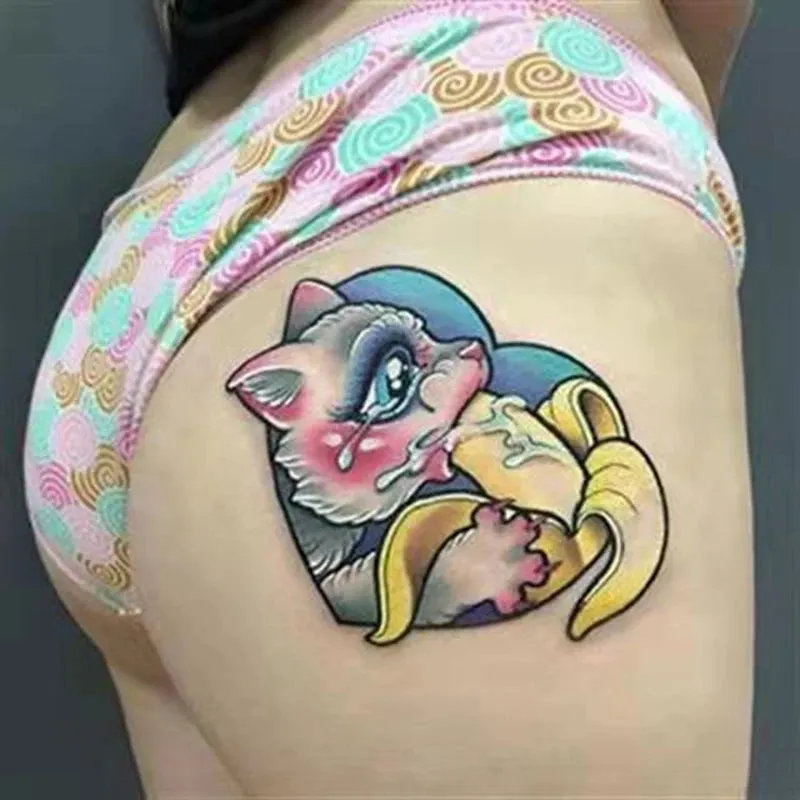 Cheeky Kawaii Temporary Tattoos