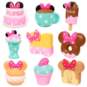 Disney Pretend Play Food - Minnie Mouse Kawaii Squeezies: Toast, Ice Cream Bar, Donut, Cream Puff, Cake, Rice Krispy, Teacup