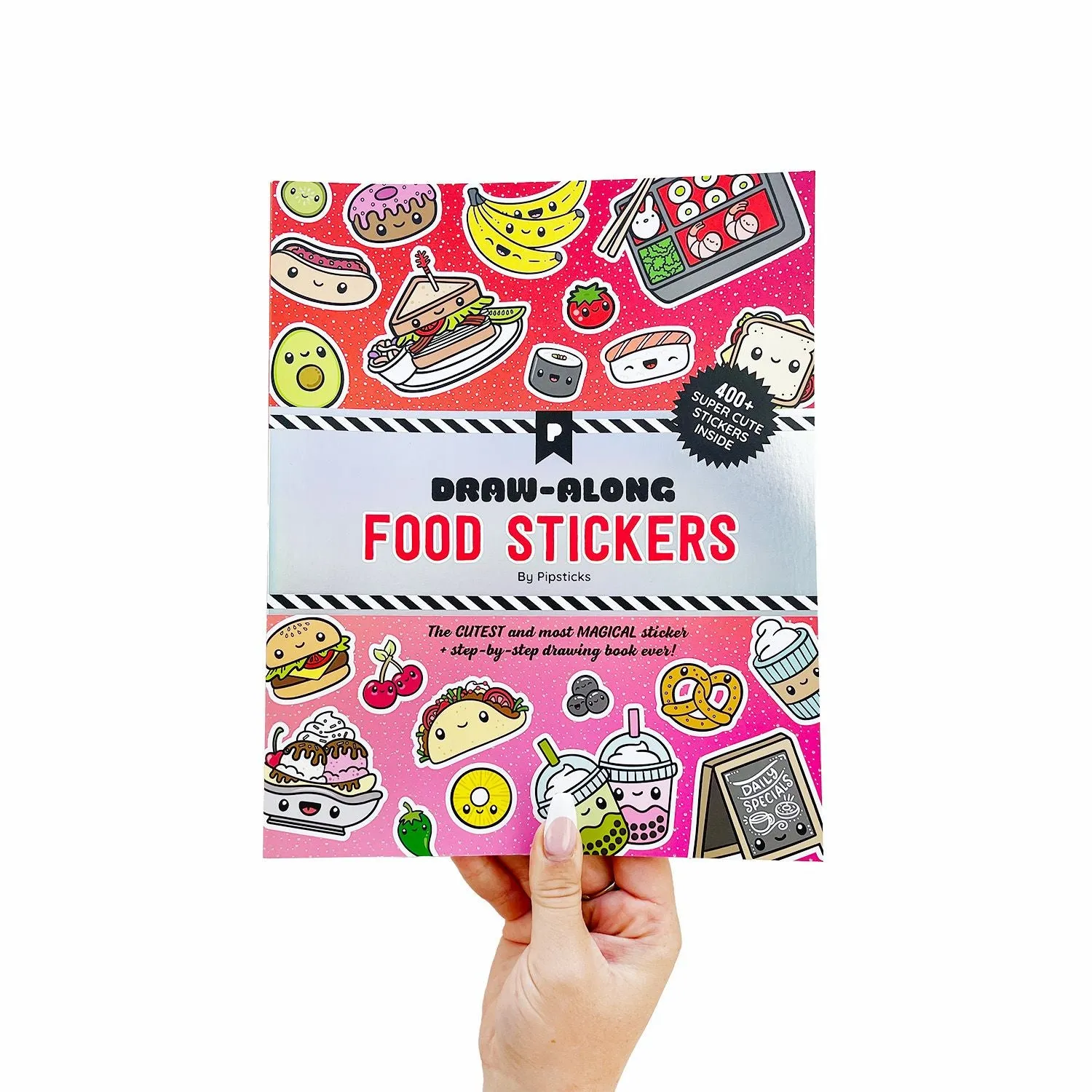 Draw-Along Food Sticker Book