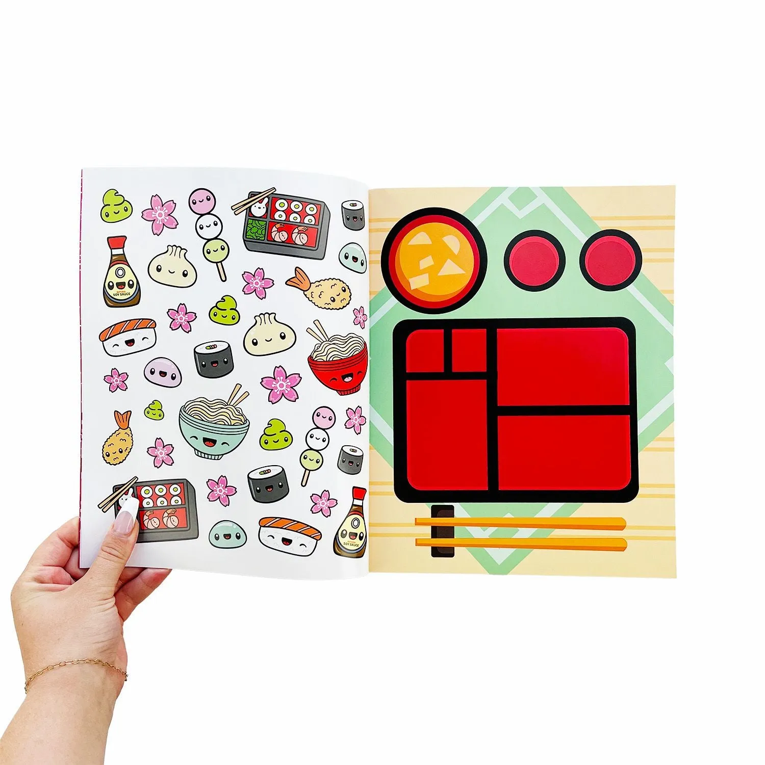 Draw-Along Food Sticker Book