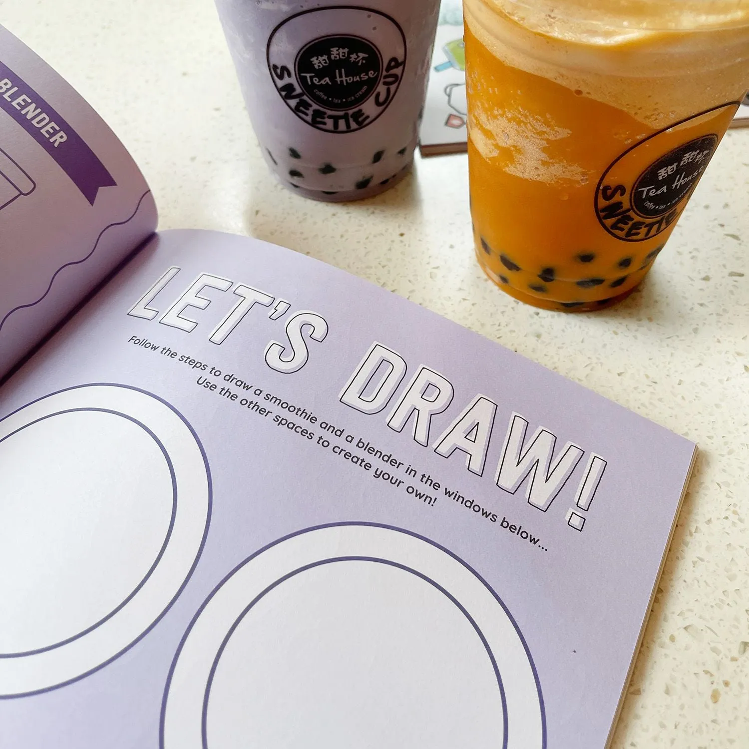 Draw-Along Food Sticker Book