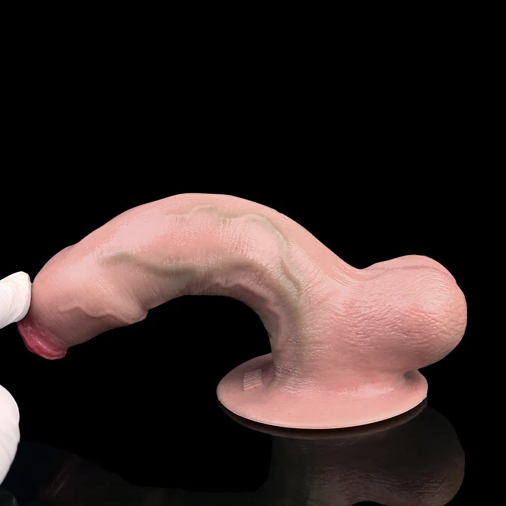 Fantasy Anal Dildo Butt Plug Female Sex Toys - Strapless Silicone Suction Cup Big Testicle Masturbator