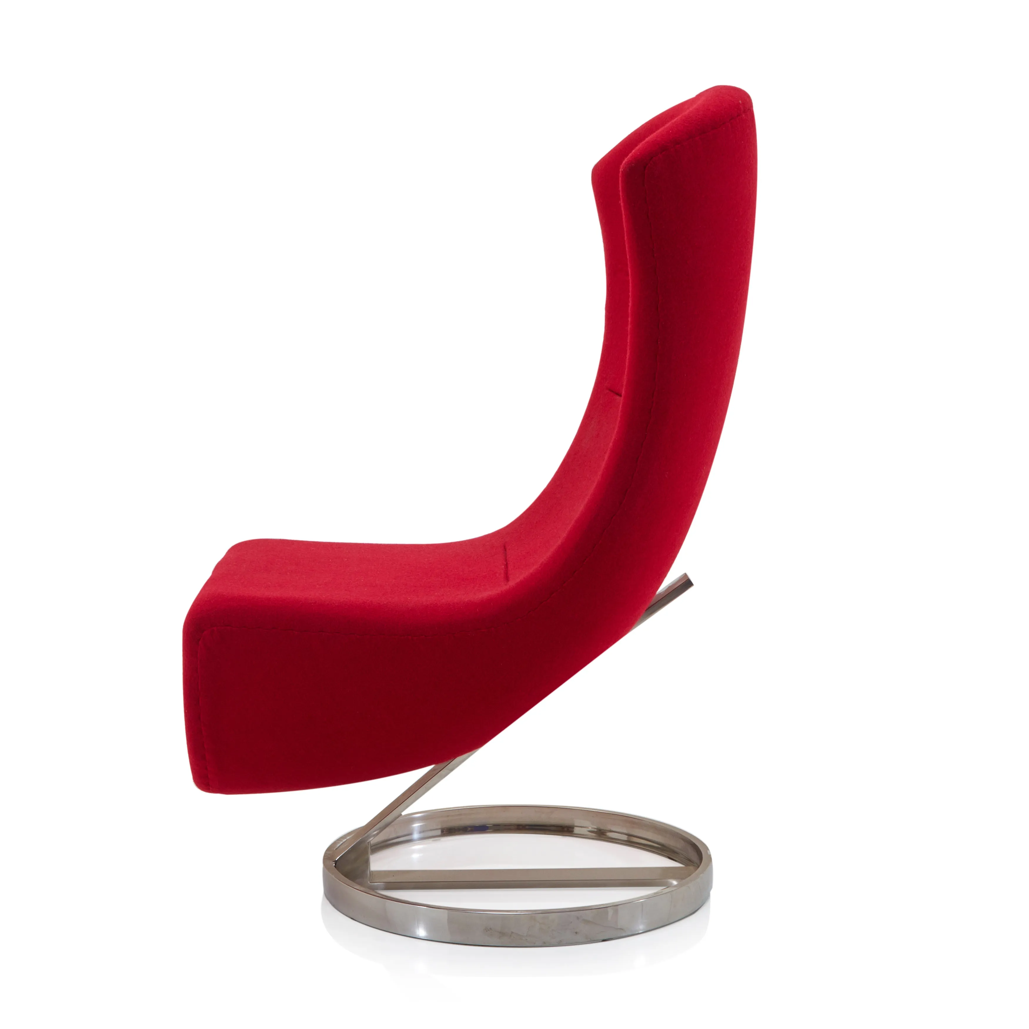 Futuristic Lay Lounge Chair - Red