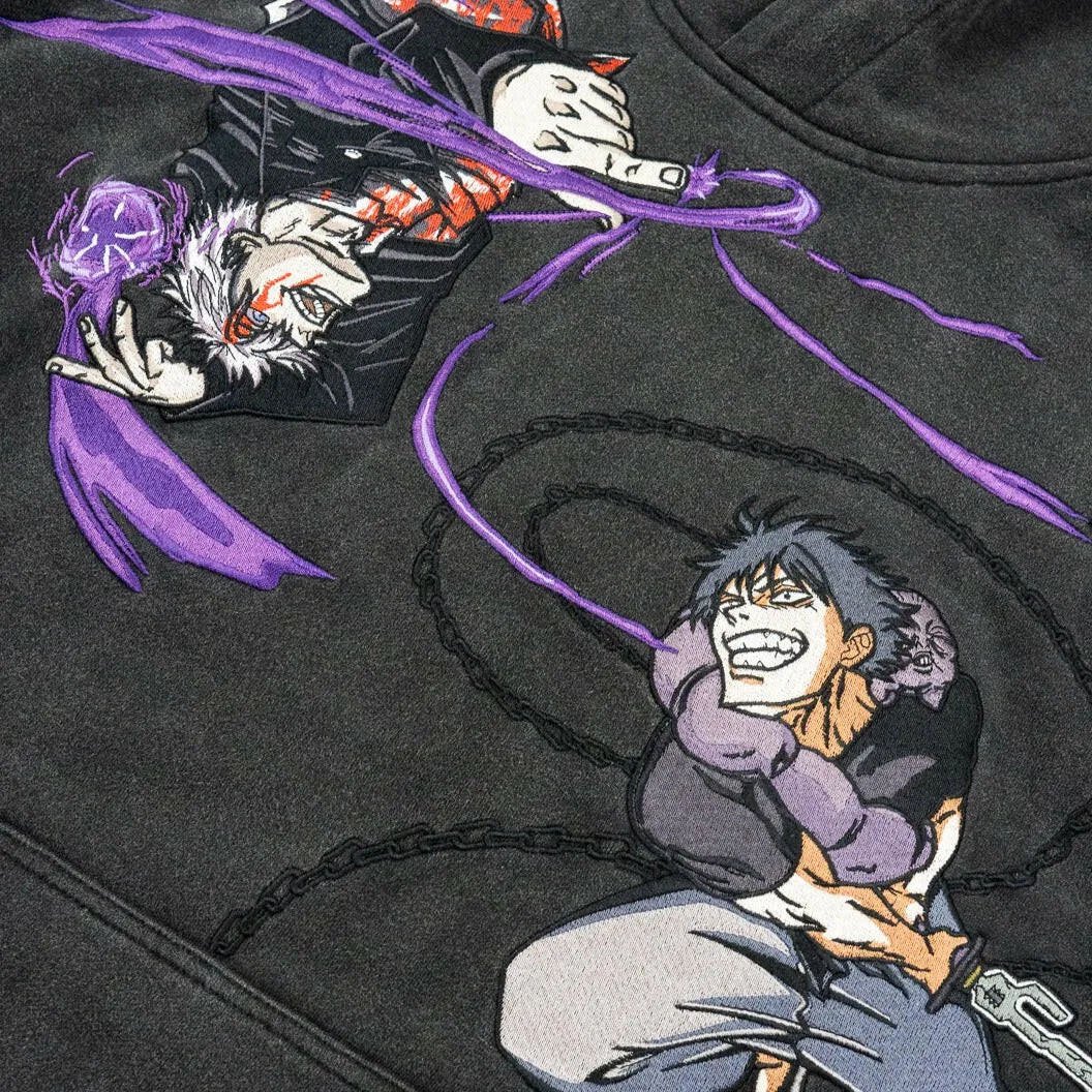 Gojo vs. Toji The Battle Embroidered Hoodie