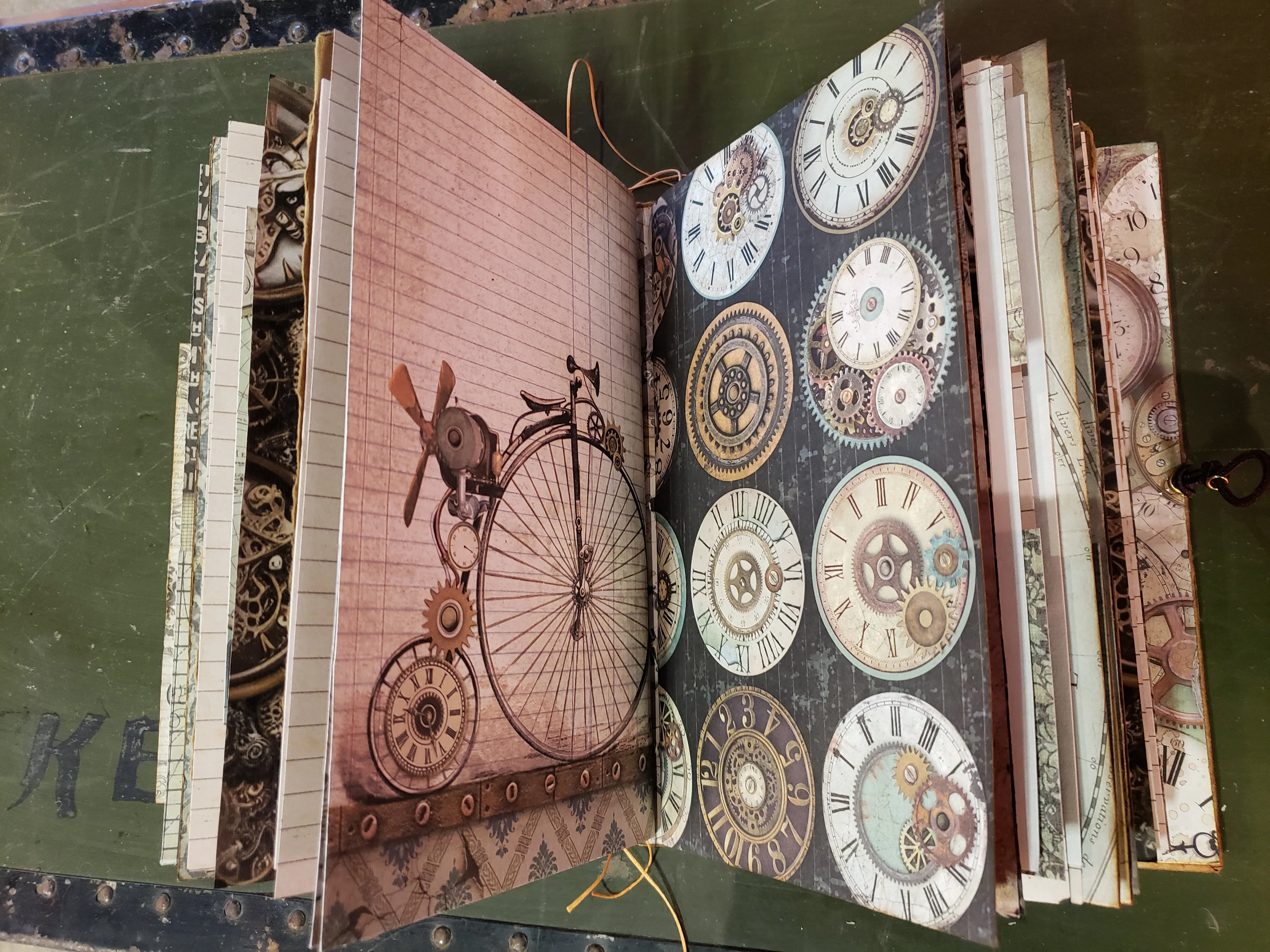 Hand Crafted Steampunk Themed Journal