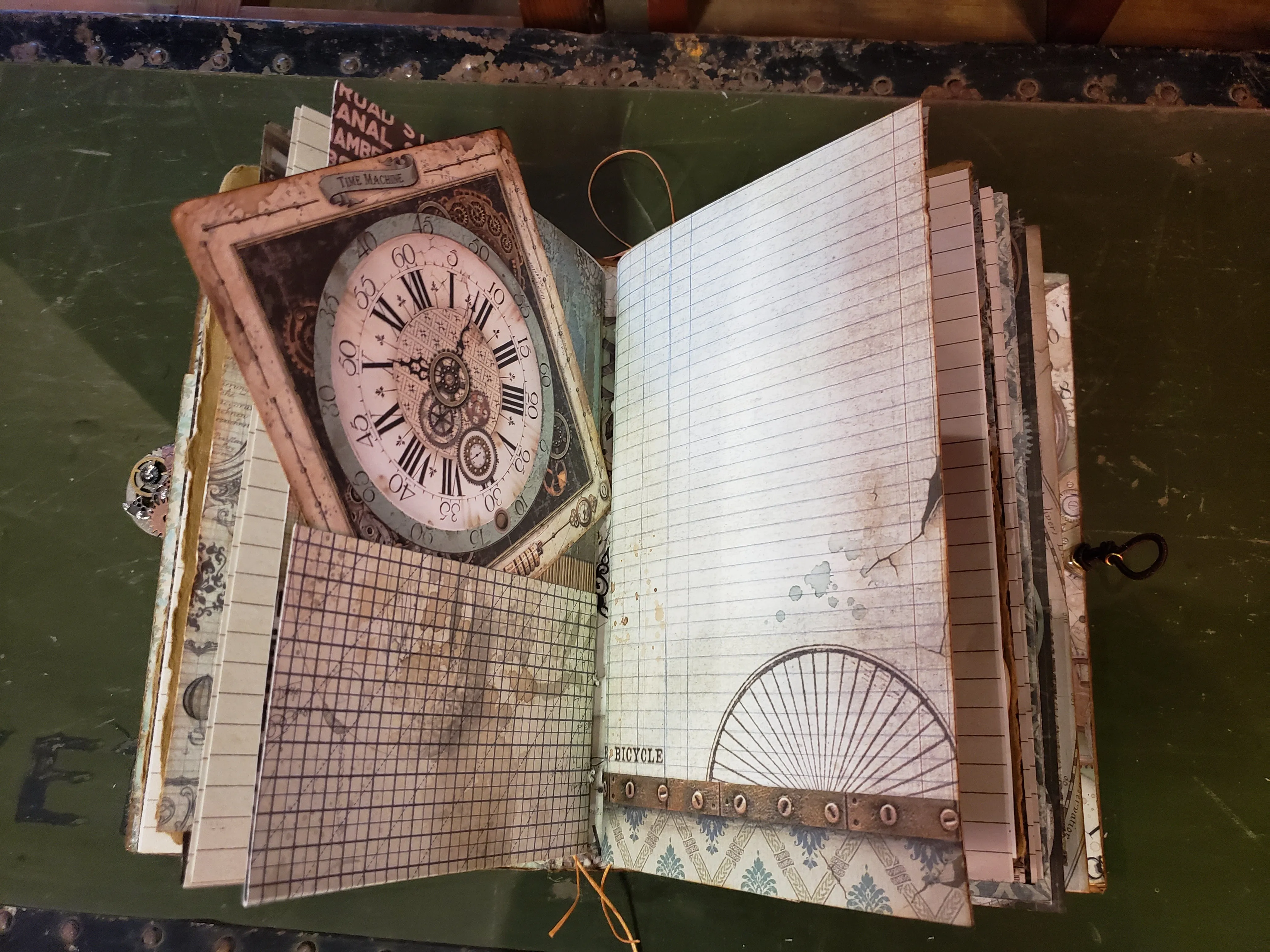 Hand Crafted Steampunk Themed Journal