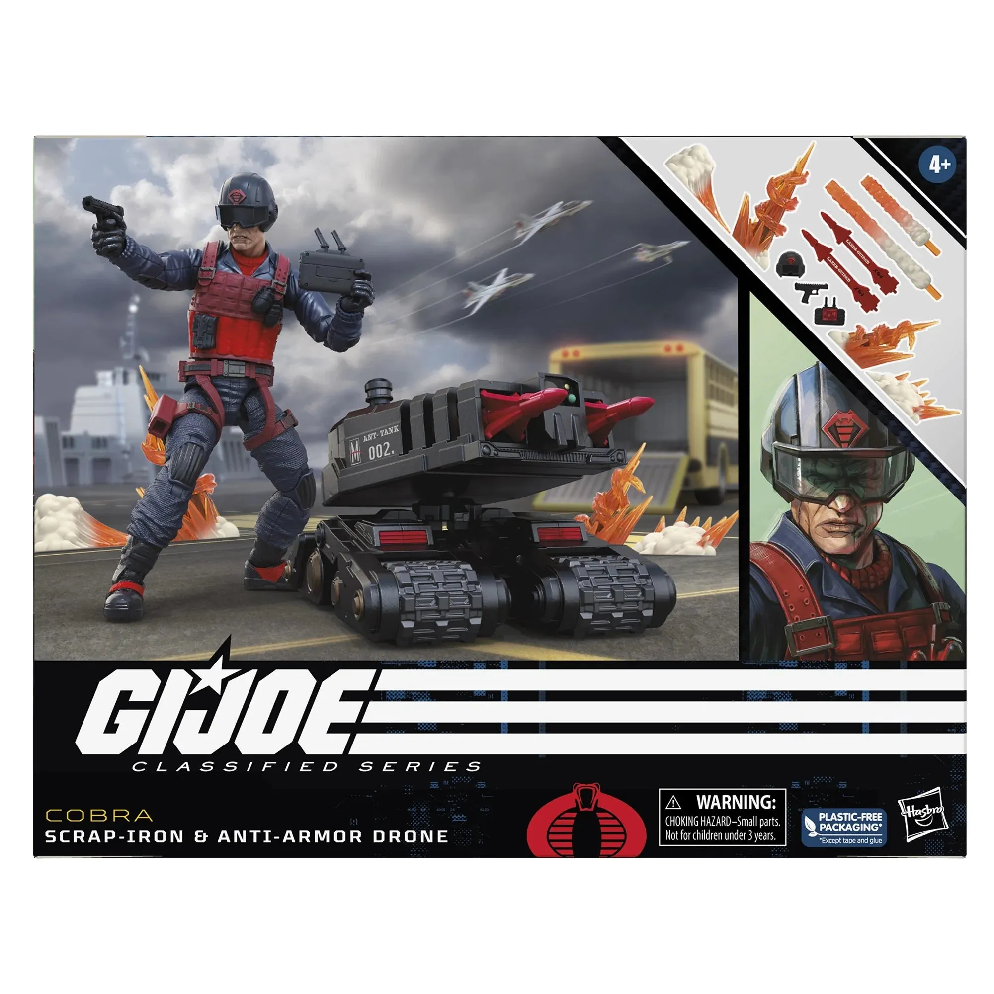 Hasbro G.I. Joe Classified Series Scrap-Iron & Anti-Armor Drone Action Figure