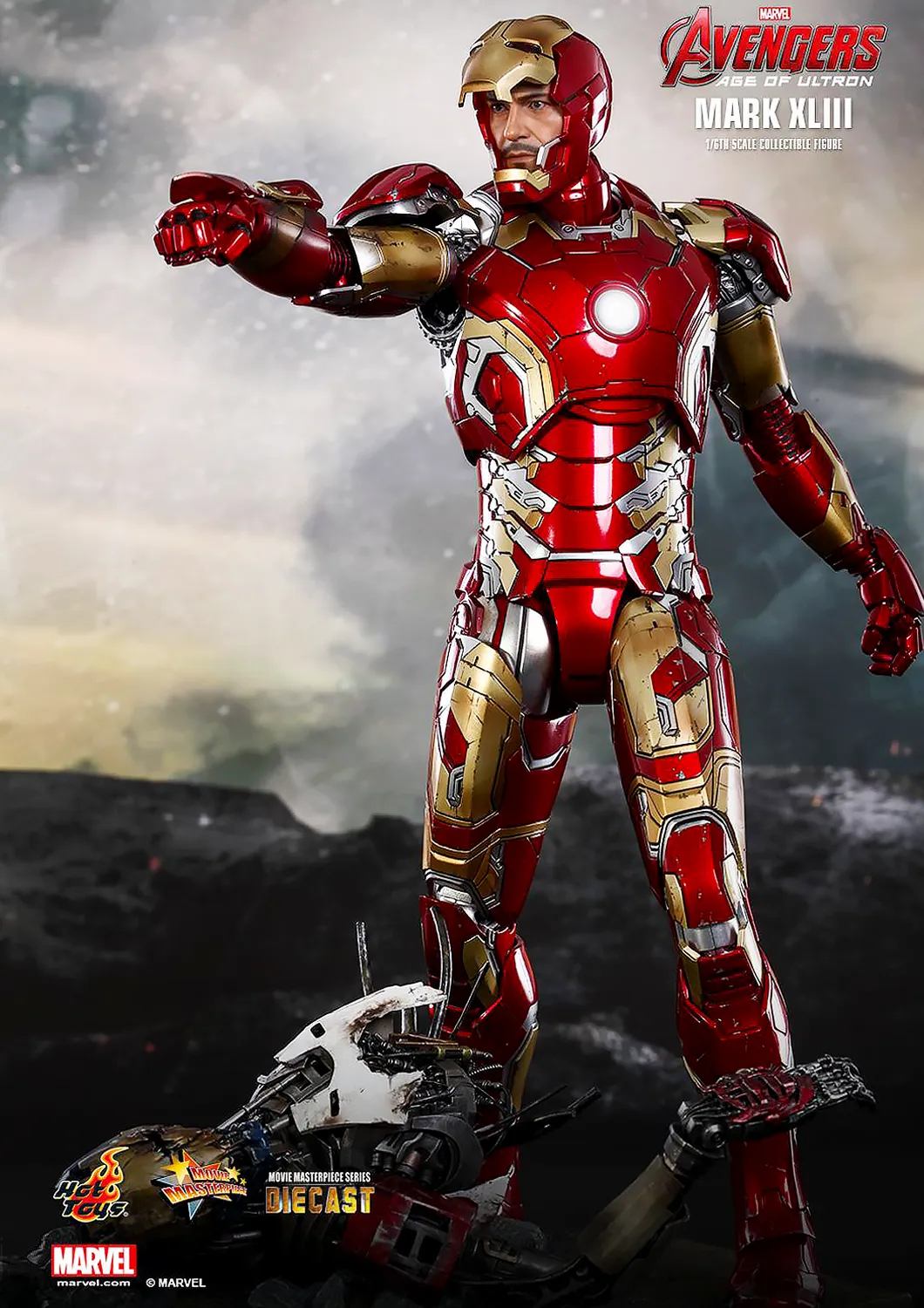 HOT TOYS MARVEL  AVENGERS AGE OF ULTRON IRON MAN MARK XLIII - MARK 43 1/6 MMS278D09