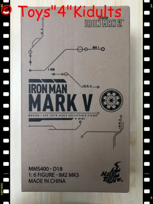 Hottoys Hot Toys 1/6 Scale MMS400D18 MMS 400 Iron Man 2 - Mark V 5 (Reissue Version) Action Figure NEW