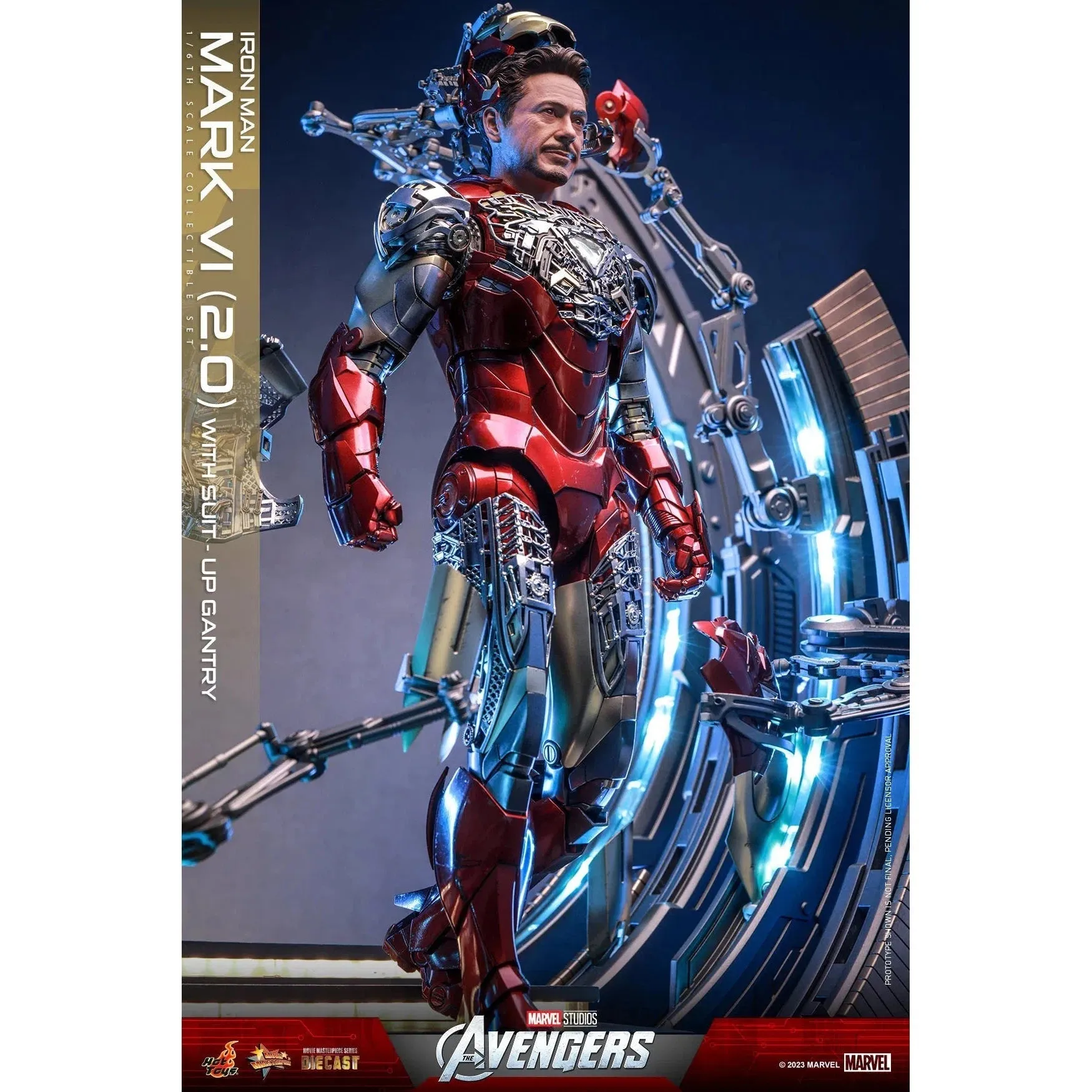 Iron Man: Mark VI (2.0): With Suit Up Gantry: Marvel: MMS688D53