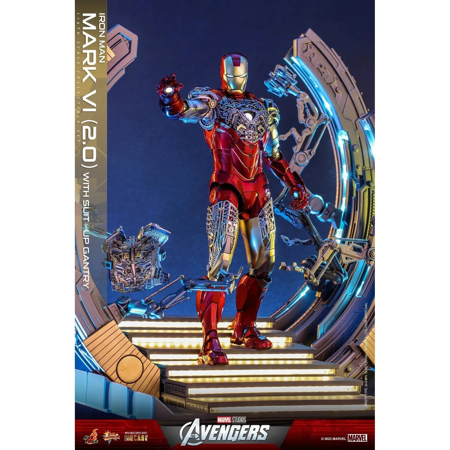 Iron Man: Mark VI (2.0): With Suit Up Gantry: Marvel: MMS688D53