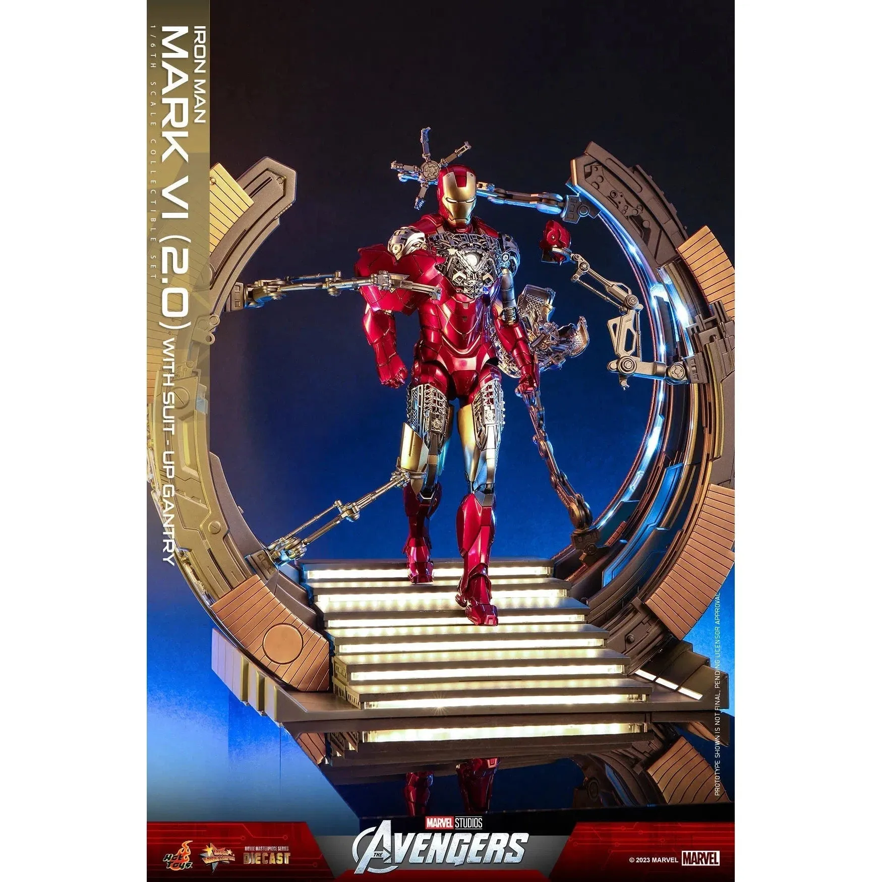 Iron Man: Mark VI (2.0): With Suit Up Gantry: Marvel: MMS688D53