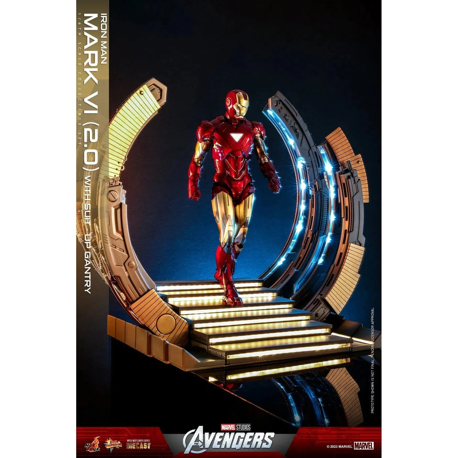 Iron Man: Mark VI (2.0): With Suit Up Gantry: Marvel: MMS688D53