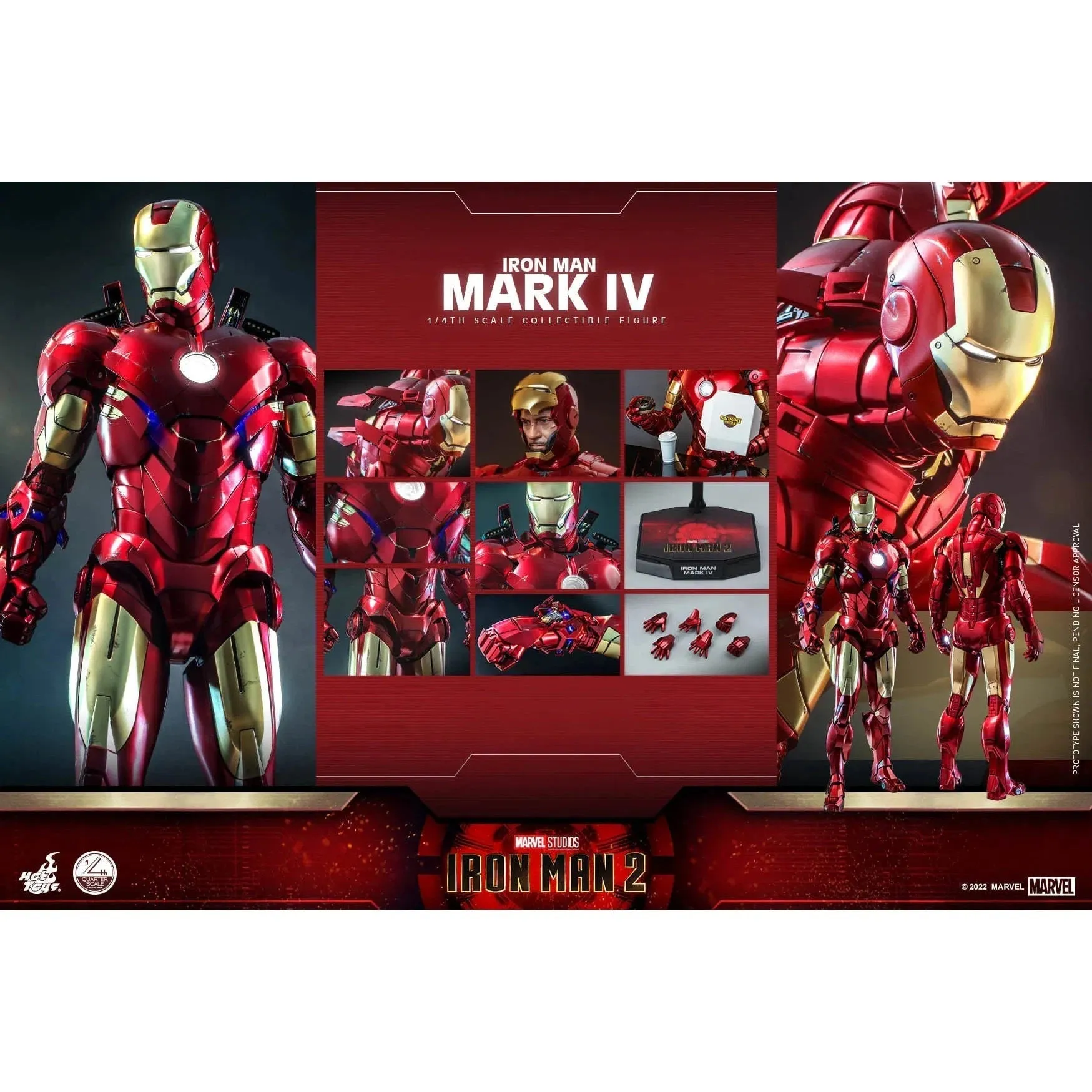 Iron Man: MKIV: Iron Man 2: Marvel: Quarter Scale: QS020