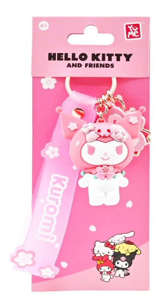 Keychain With Hand Strap Hello Kitty Kuromi