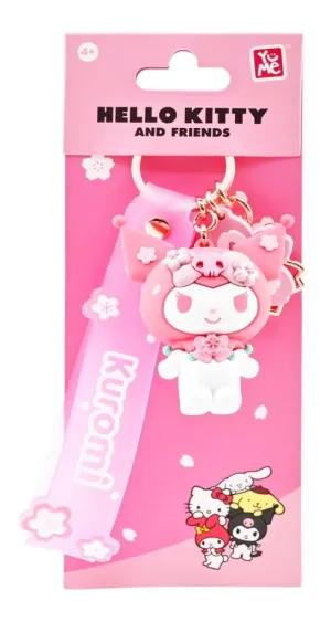 Keychain With Hand Strap Hello Kitty Kuromi