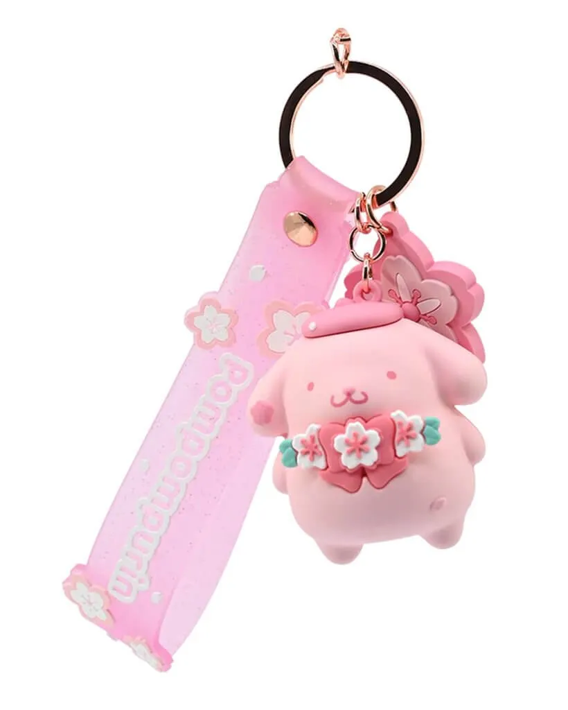 Keychain With Hand Strap Hello Kitty Pompompurin