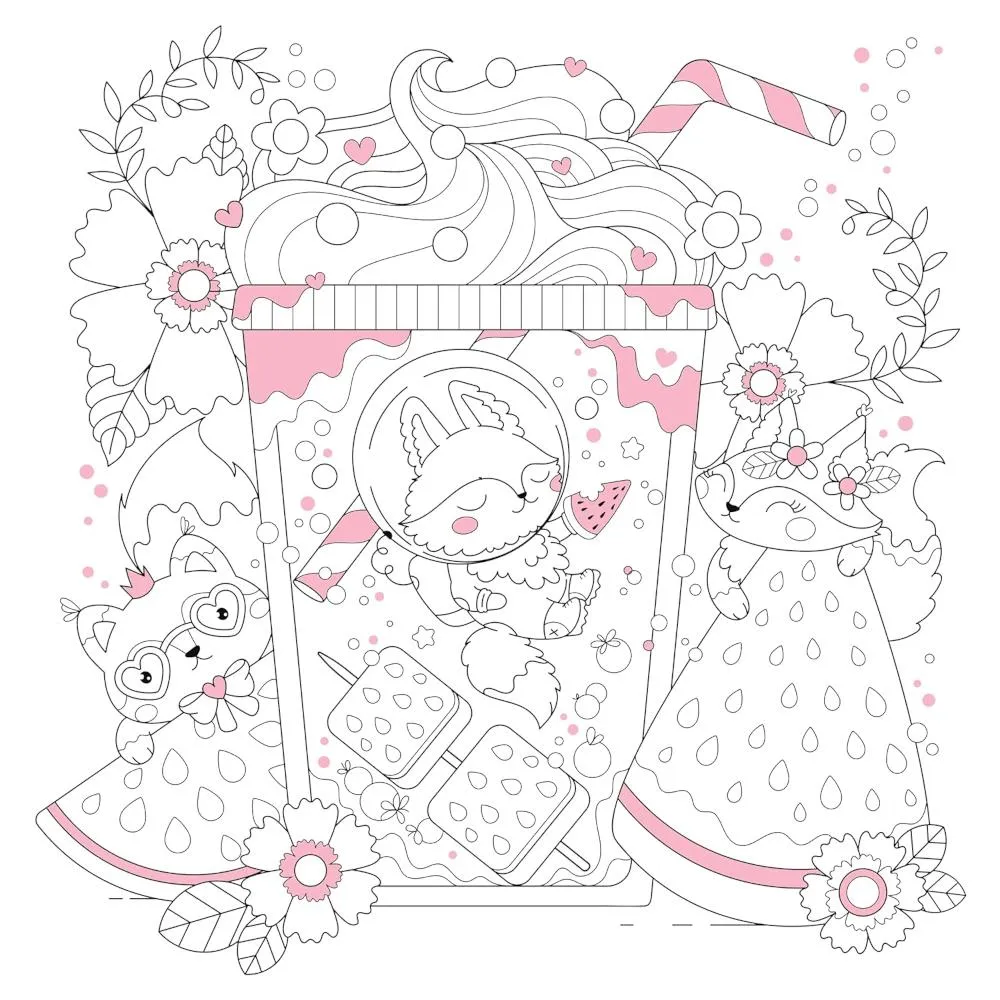 Manga Sparkle: Kawaii Colouring Book by K. Camero