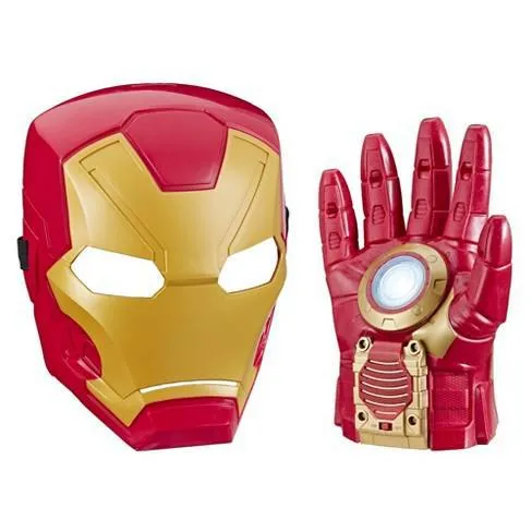 Marvel Avengers Iron Man Age of Ultron Arc FX Armor Set Glove and Mask Sounds Lights up Motion Activated Rare Costume Play and Pretend